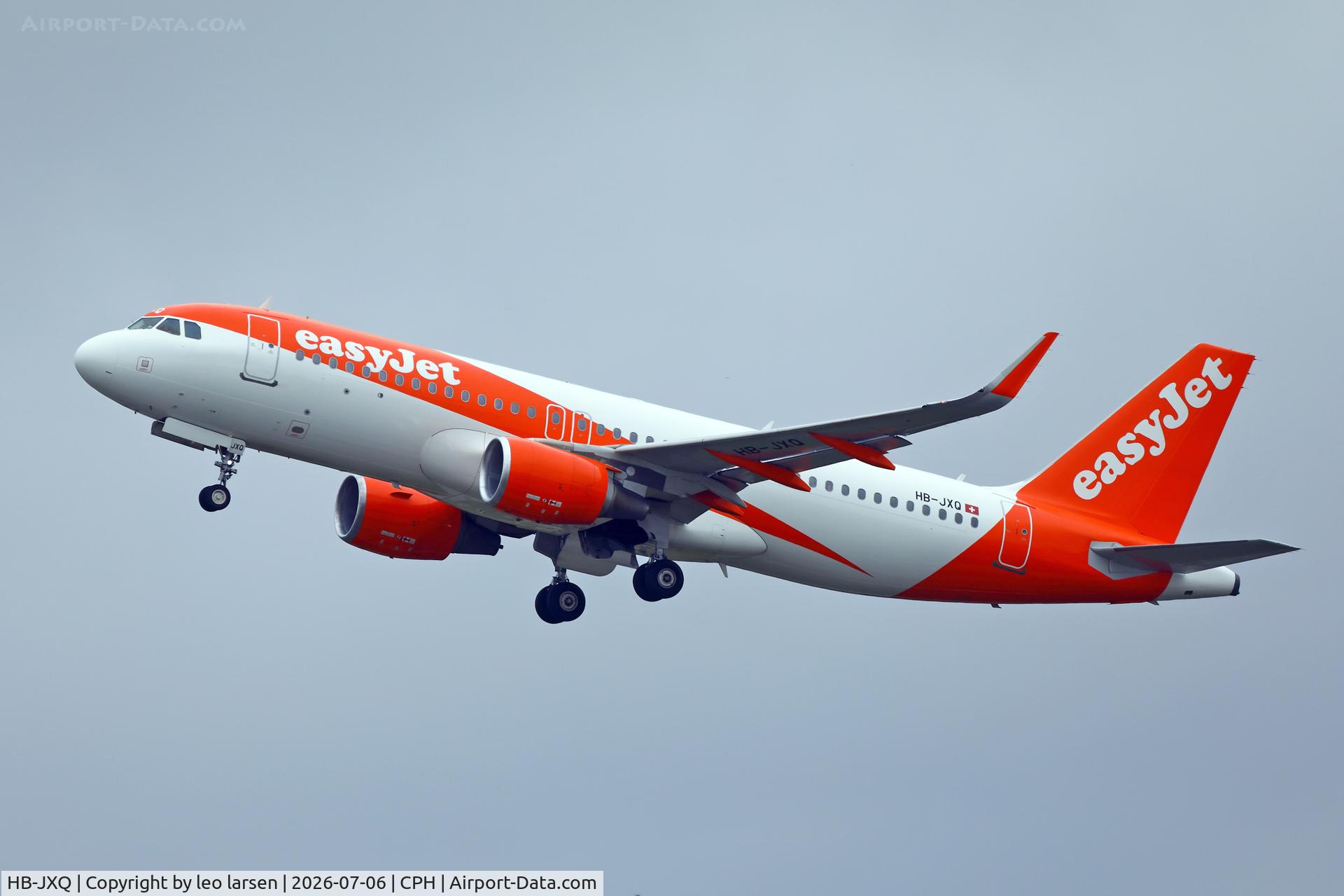 HB-JXQ, 2018 Airbus A320-214, c/n 8263, Copenhagen 6.7.2026