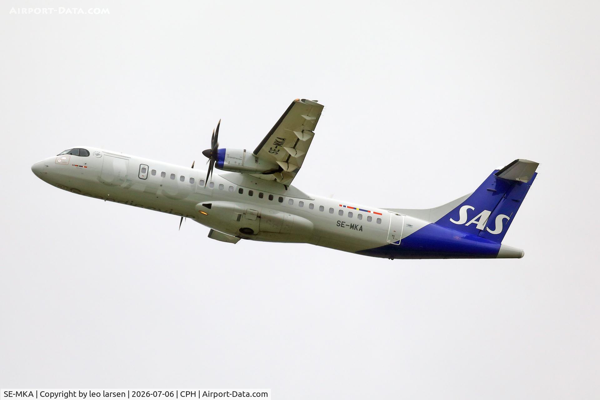 SE-MKA, 2015 ATR 72-212A, c/n 1276, Copenhagen 6.7.2026