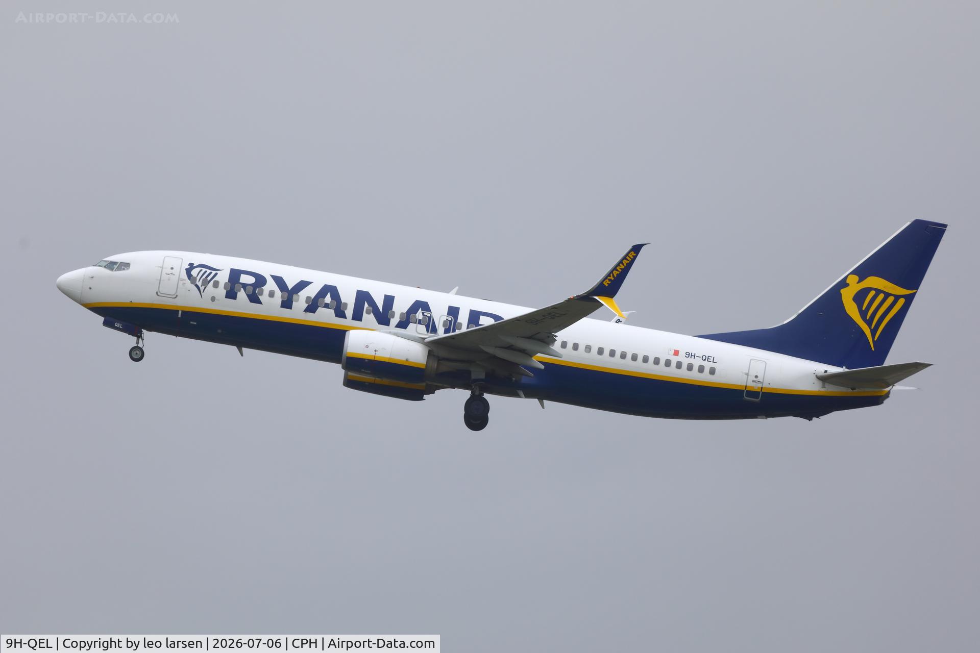 9H-QEL, 2018 Boeing 737-8AS, c/n 44831 l/n 6870, Copenhagen 6.7.2026