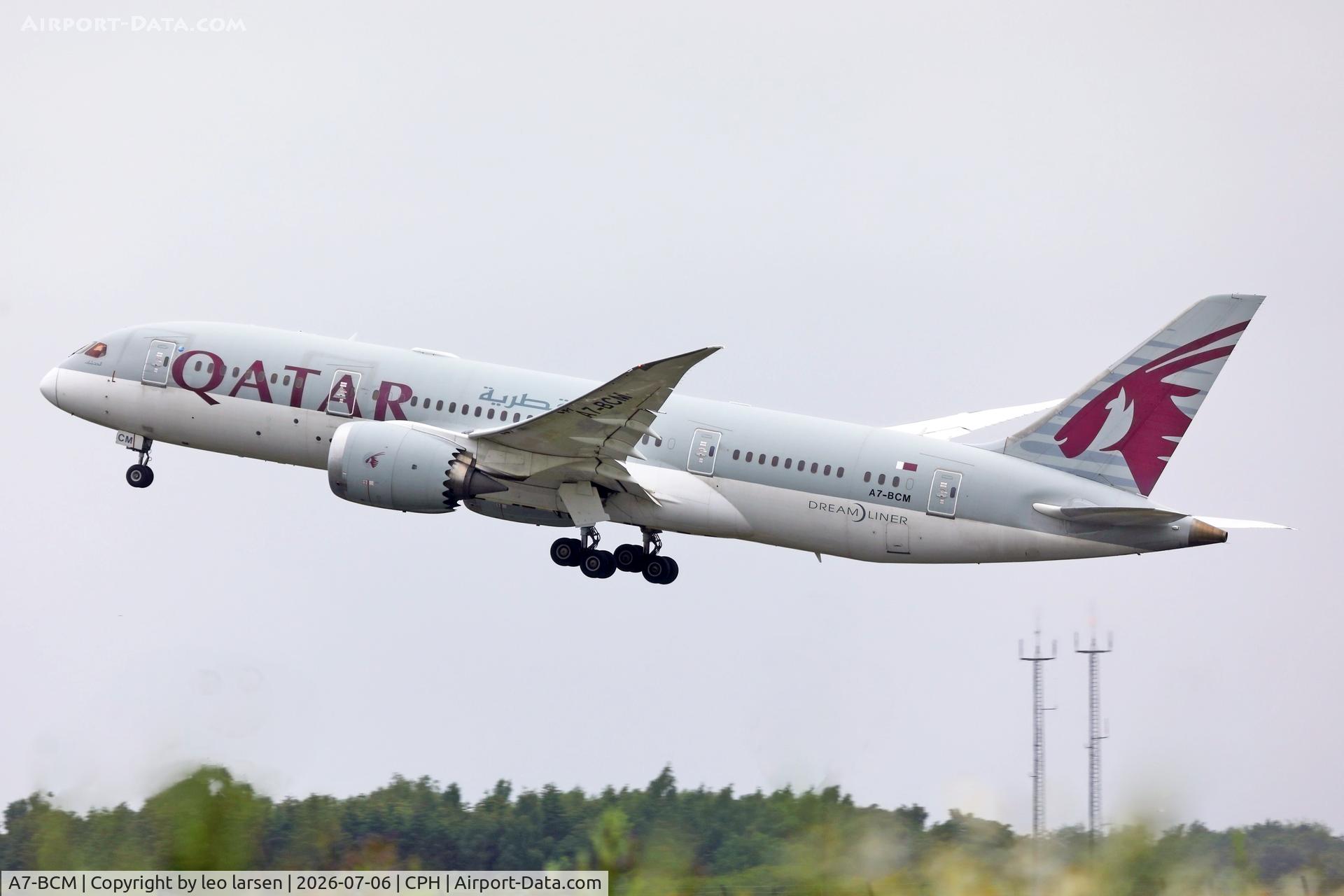 A7-BCM, 2014 Boeing 787-8 Dreamliner, c/n 38331 l/n 150, Copenhagen 6.7.2026