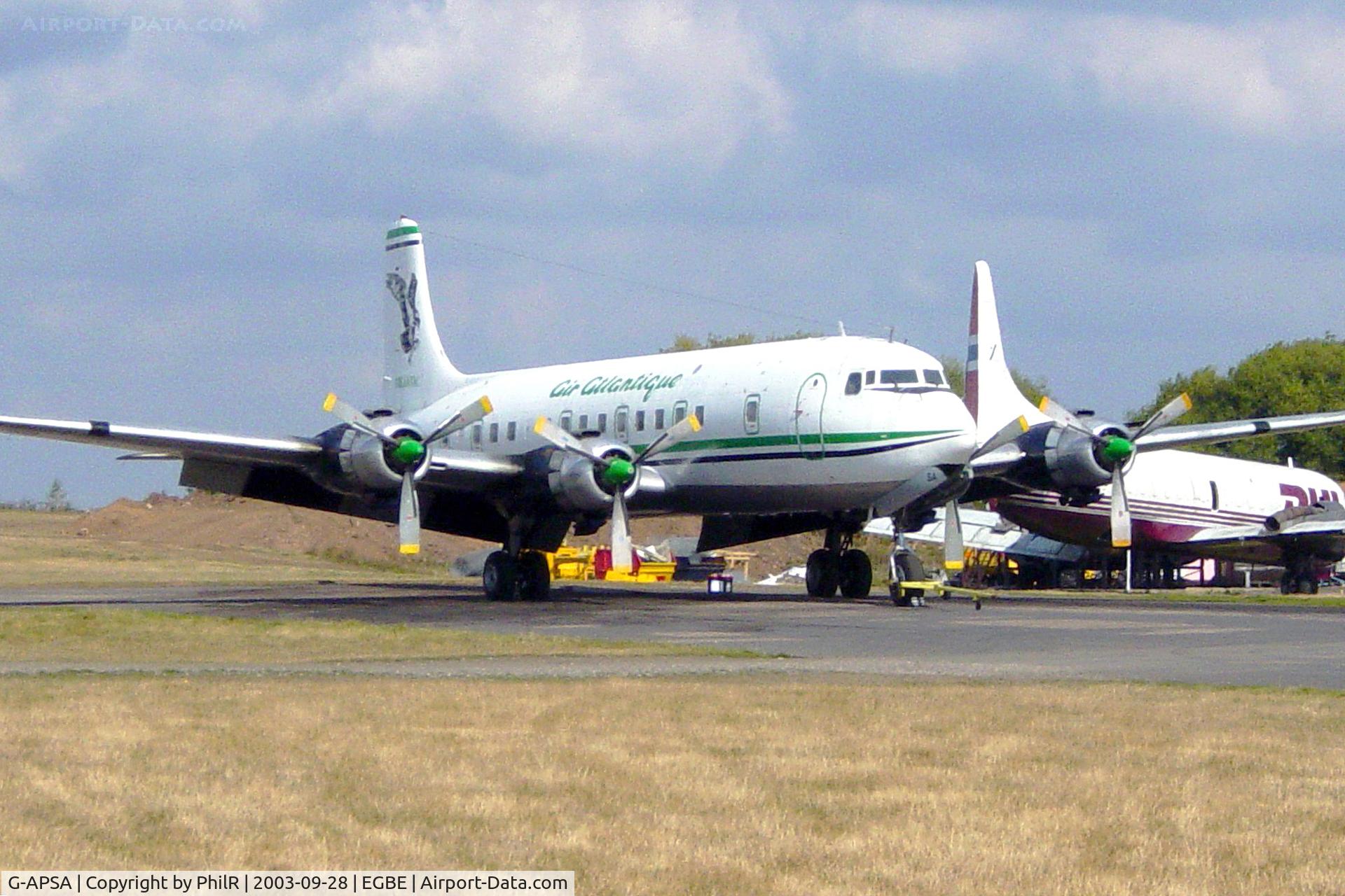 G-APSA, 1958 Douglas DC-6A, c/n 45497 l/n 995, G-APSA 1958 DC-6 Air Atlantic 