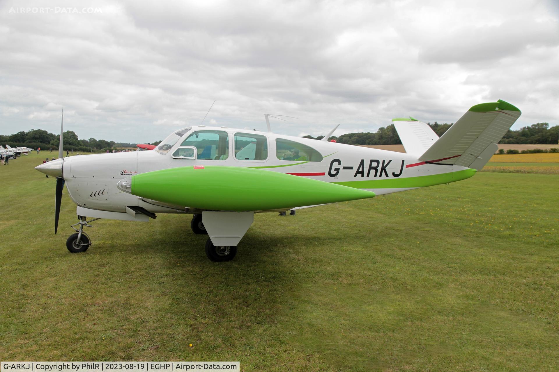 G-ARKJ, 1961 Beech N35 Bonanza, c/n D-6736, G-ARKJ 1961 Beech N35 Bonanza LAA Rally Popham 
