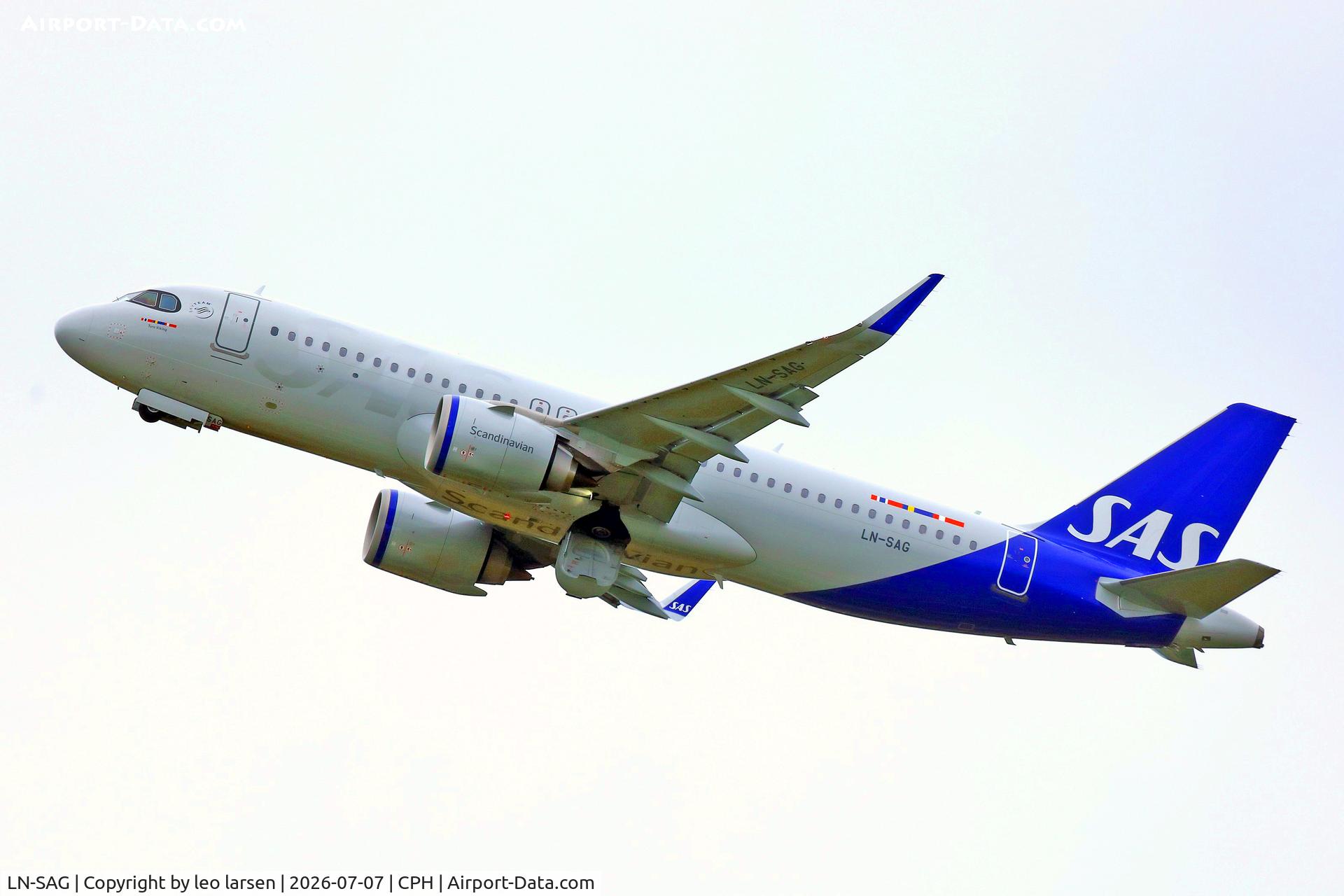 LN-SAG, Airbus A320-251N, c/n 13140, Copenhagen 7.7.2026
