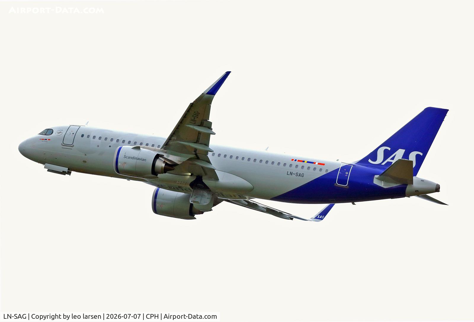 LN-SAG, Airbus A320-251N, c/n 13140, Copenhagen 7.7.2026