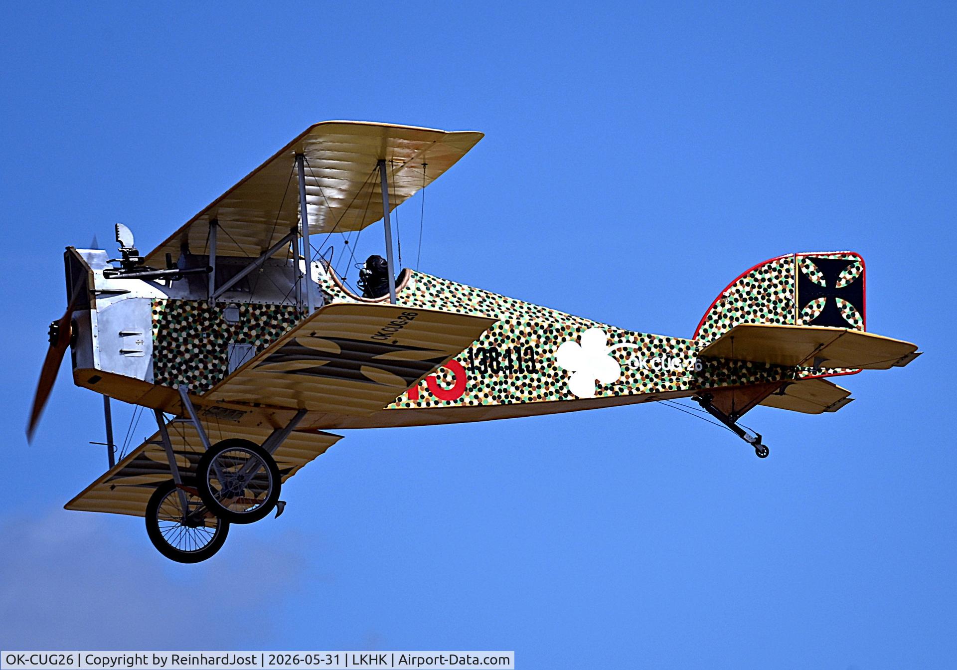 OK-CUG26, Aviatik Berg D 1 Replica, c/n unknown, As number 13 in its element at the Hradec Kralove Airshow 2026