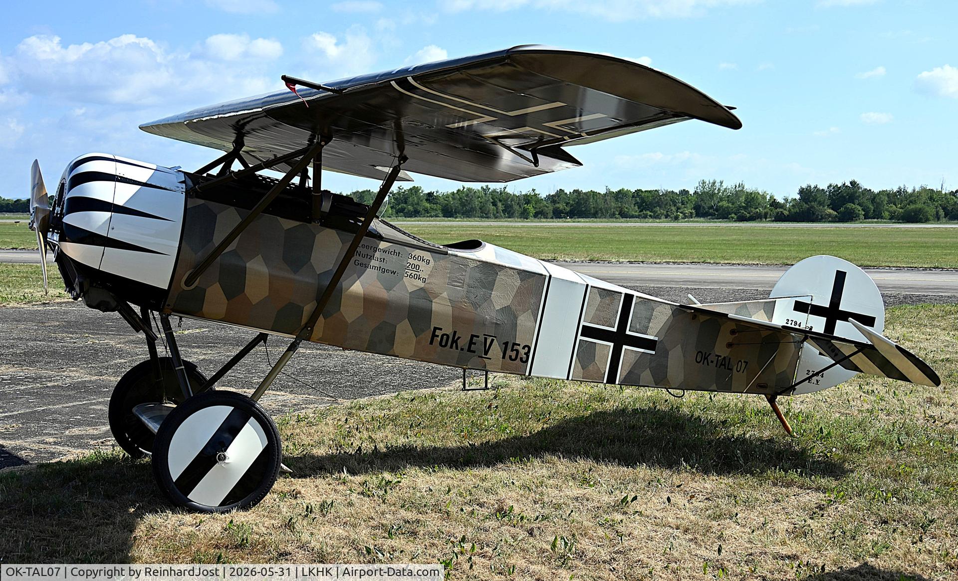 OK-TAL07, Fokker (replica) D VIII, c/n 2794 (fake), Excellent replica of the WW I - Fokker at the Hradec Kralove Airshow 2026