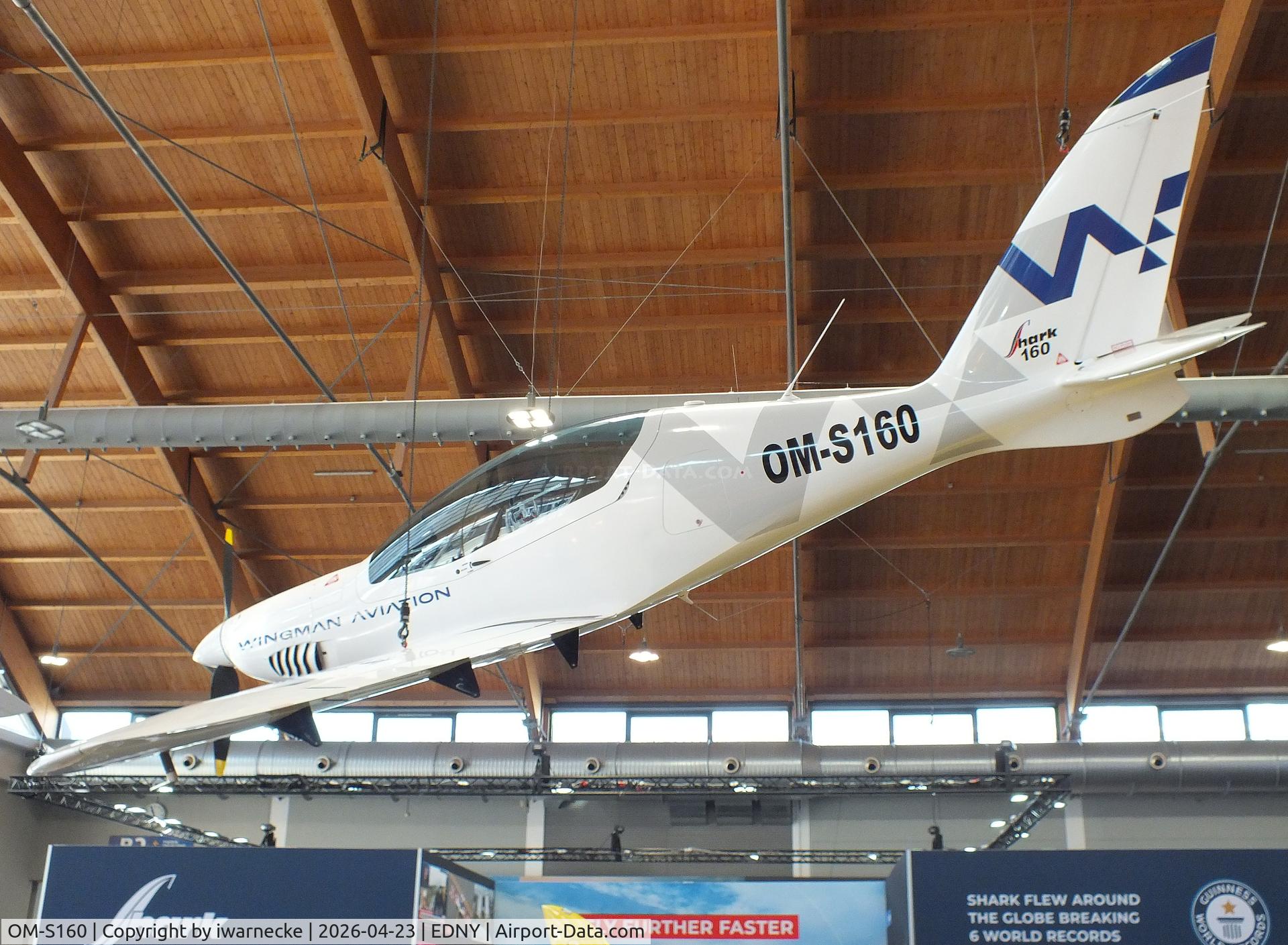 OM-S160, 2024 Shark Aero Shark 600, c/n 160, Shark Aero Shark 600 at the AERO 2026, Friedrichshafen (sadly the aircraft crashed a few days later shortly after take off at EDWH)