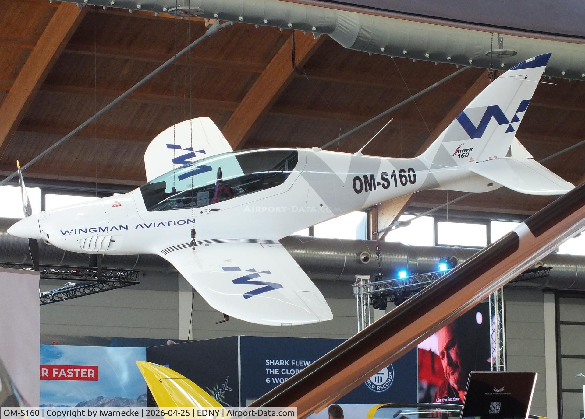 OM-S160, 2024 Shark Aero Shark 600, c/n 160, Shark Aero Shark 600 at the AERO 2026, Friedrichshafen (sadly the aircraft crashed a few days later shortly after take off at EDWH)