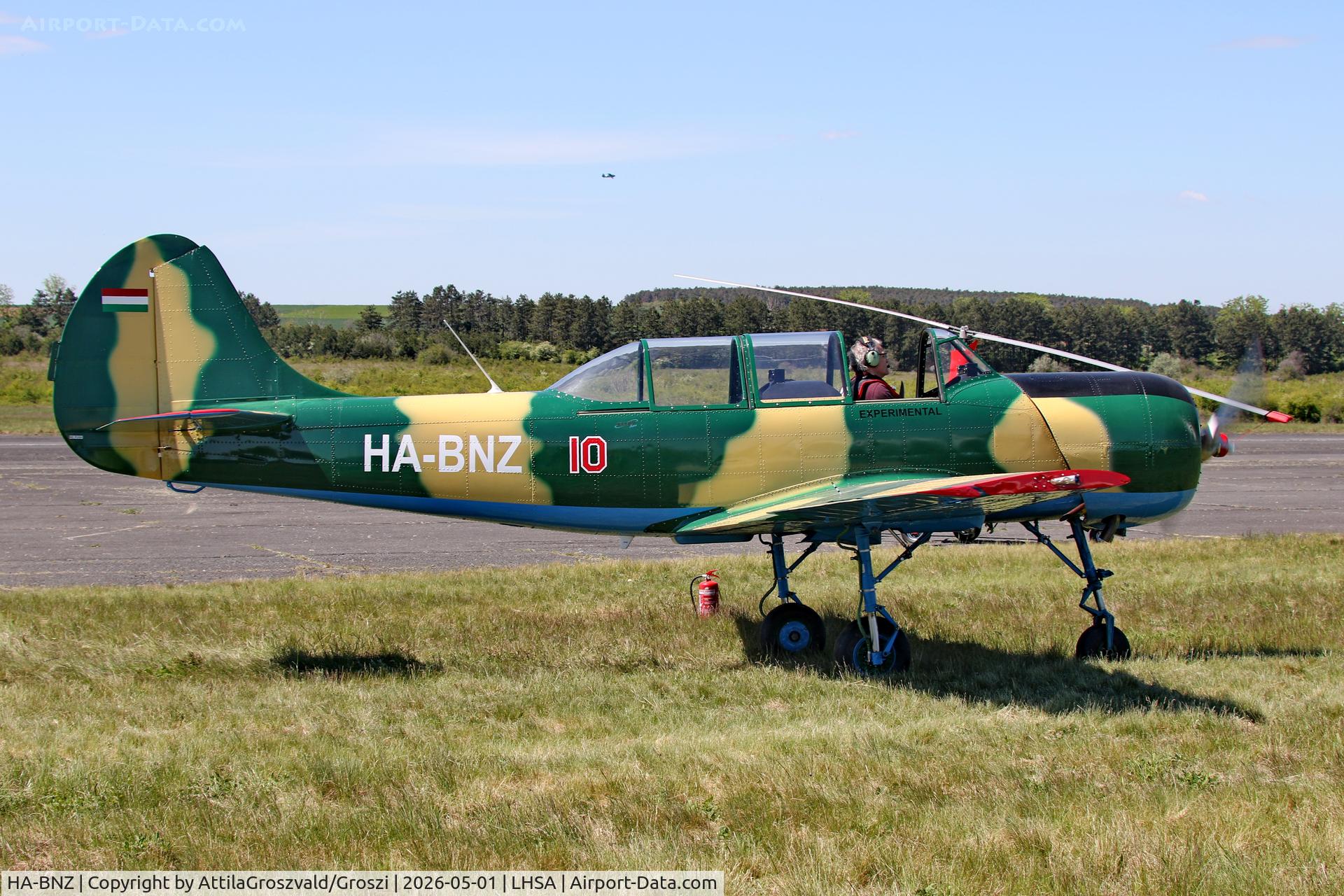 HA-BNZ, 1994 Yakovlev (Aerostar) Yak-52, c/n 9411806, LHSA - Szentkirályszabadja Airport, Hungary