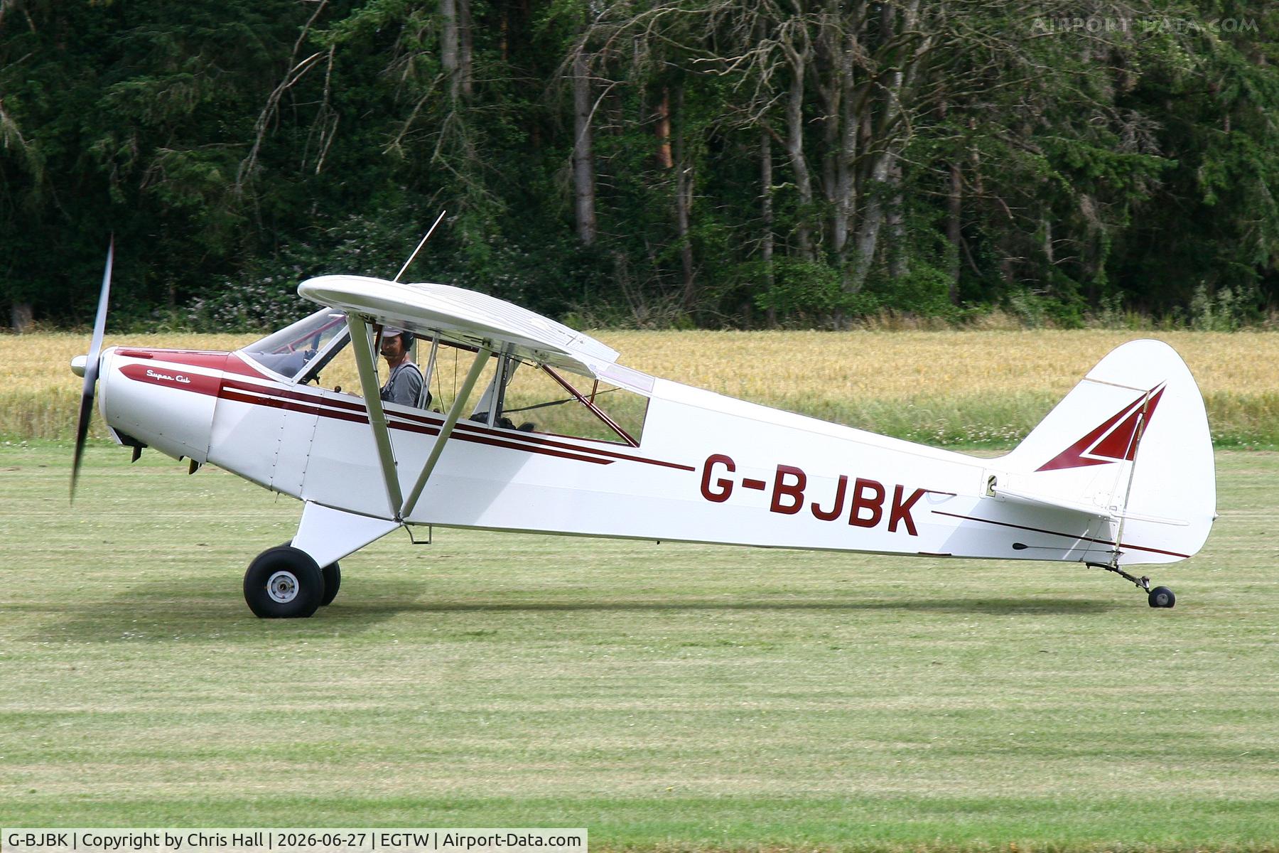 G-BJBK, 1950 Piper L-18C Super Cub (PA-18-95), c/n 18-1431, Oaksey Park