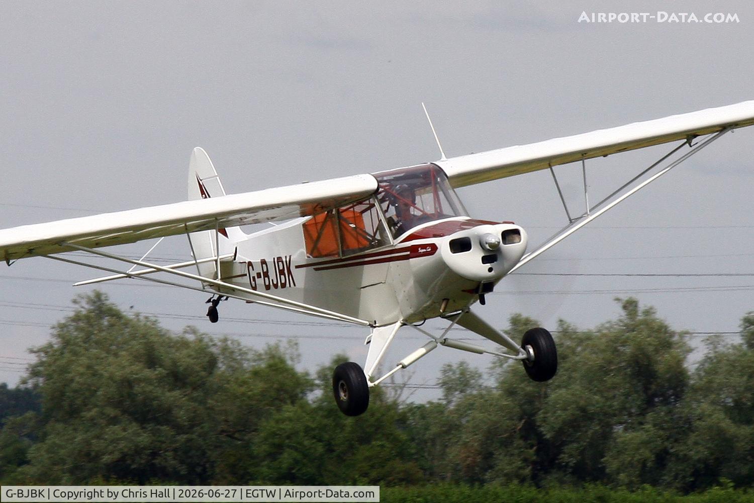 G-BJBK, 1950 Piper L-18C Super Cub (PA-18-95), c/n 18-1431, Oaksey Park