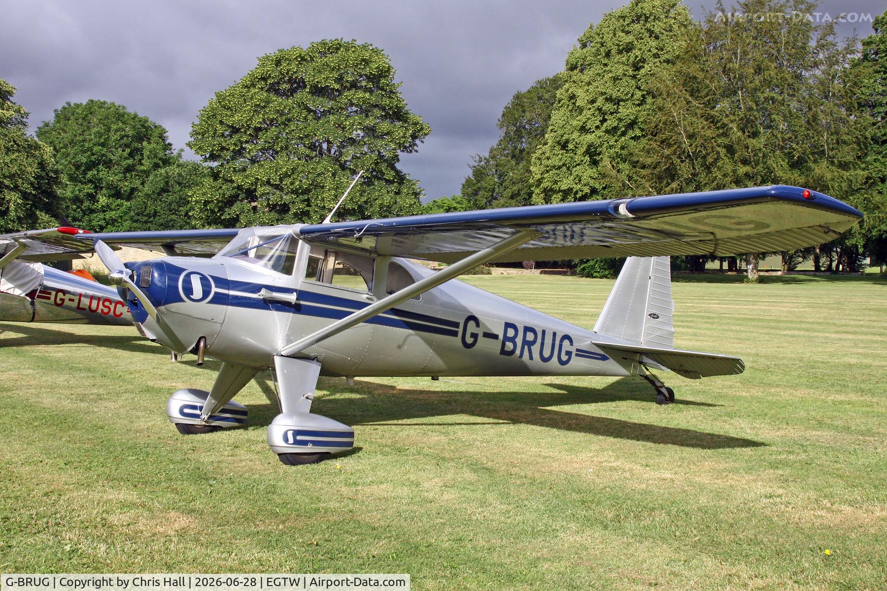 G-BRUG, 1946 Luscombe 8E Silvaire, c/n 4462, Luscombe 80th Anniversary Rally - Oaksey Park, 27th/28th June 2026
