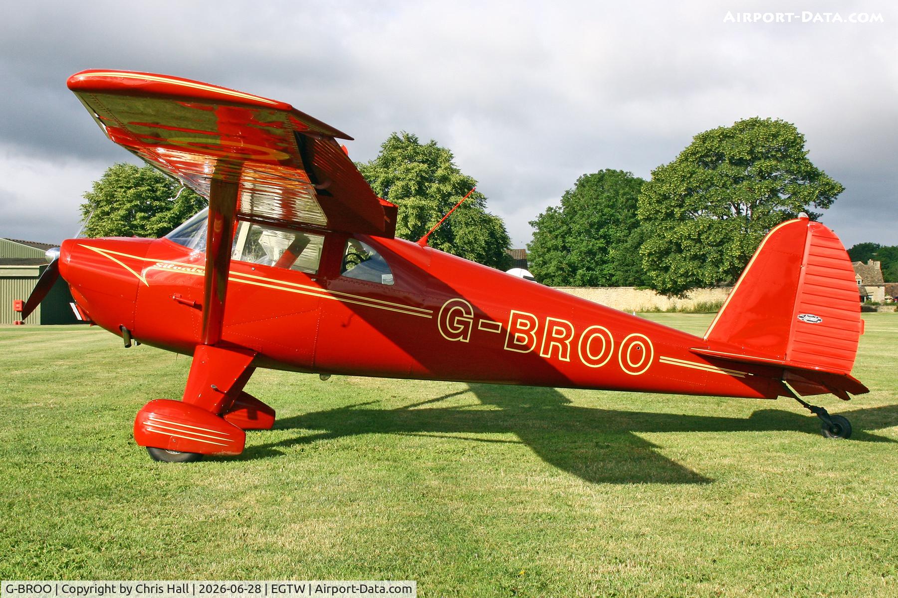 G-BROO, 1948 Luscombe 8E Silvaire, c/n 6154, Luscombe 80th Anniversary Rally - Oaksey Park, 27th/28th June 2026