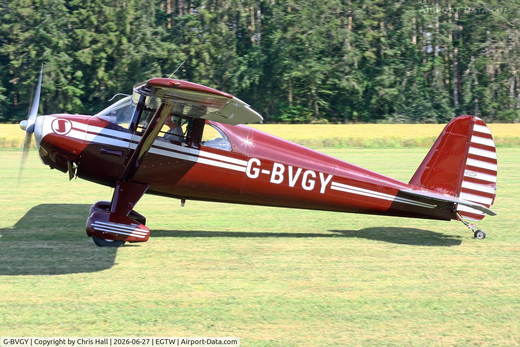G-BVGY, 1947 Luscombe 8E Silvaire, c/n 4754, Luscombe 80th Anniversary Rally - Oaksey Park, 27th/28th June 2026