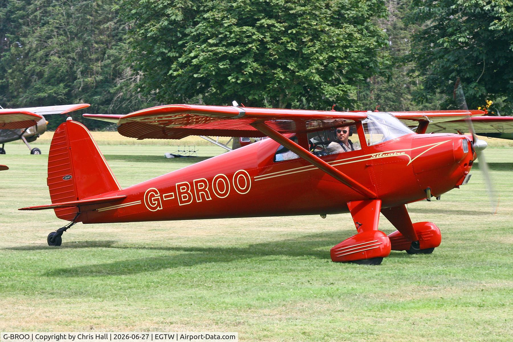 G-BROO, 1948 Luscombe 8E Silvaire, c/n 6154, Luscombe 80th Anniversary Rally - Oaksey Park, 27th/28th June 2026