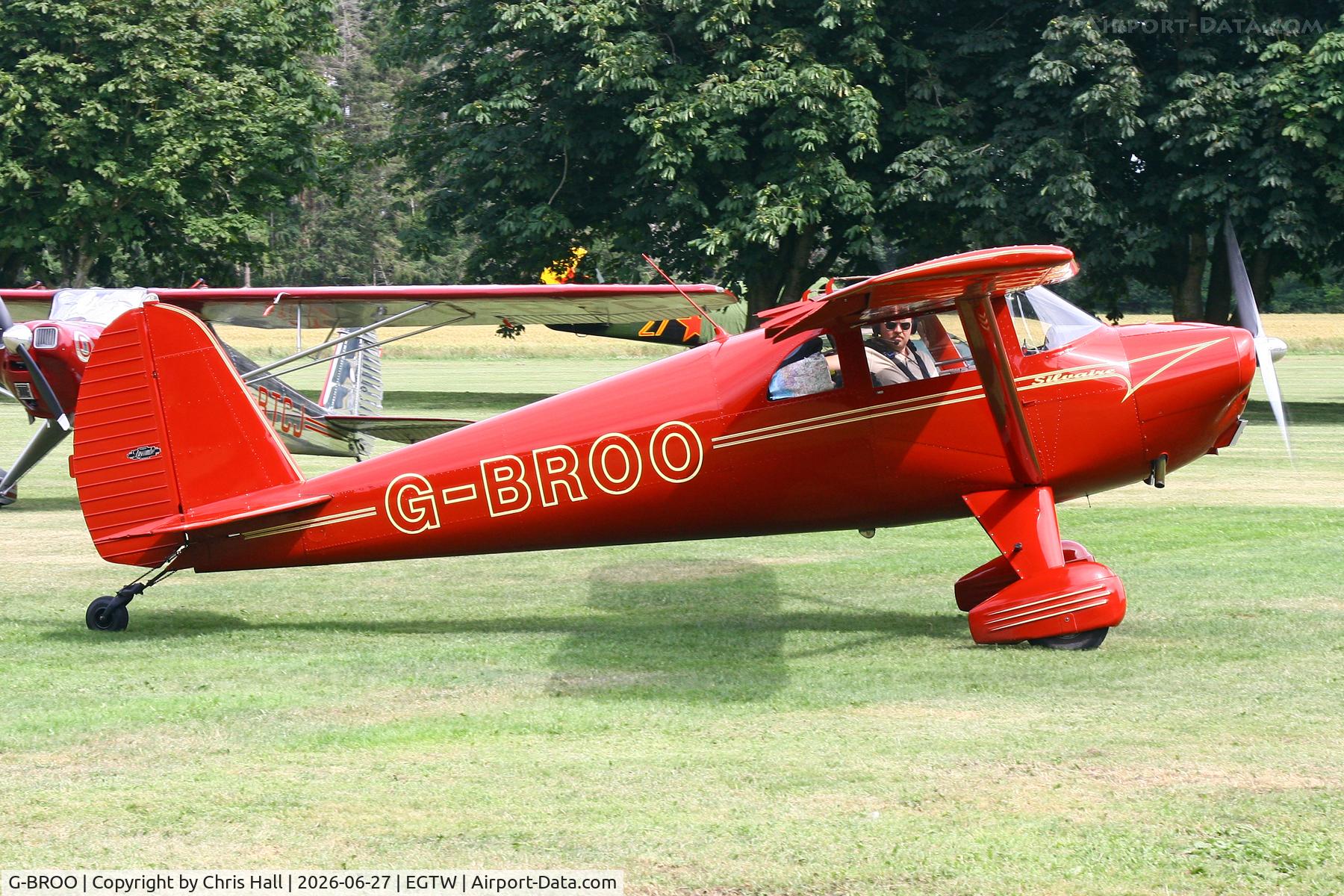G-BROO, 1948 Luscombe 8E Silvaire, c/n 6154, Luscombe 80th Anniversary Rally - Oaksey Park, 27th/28th June 2026