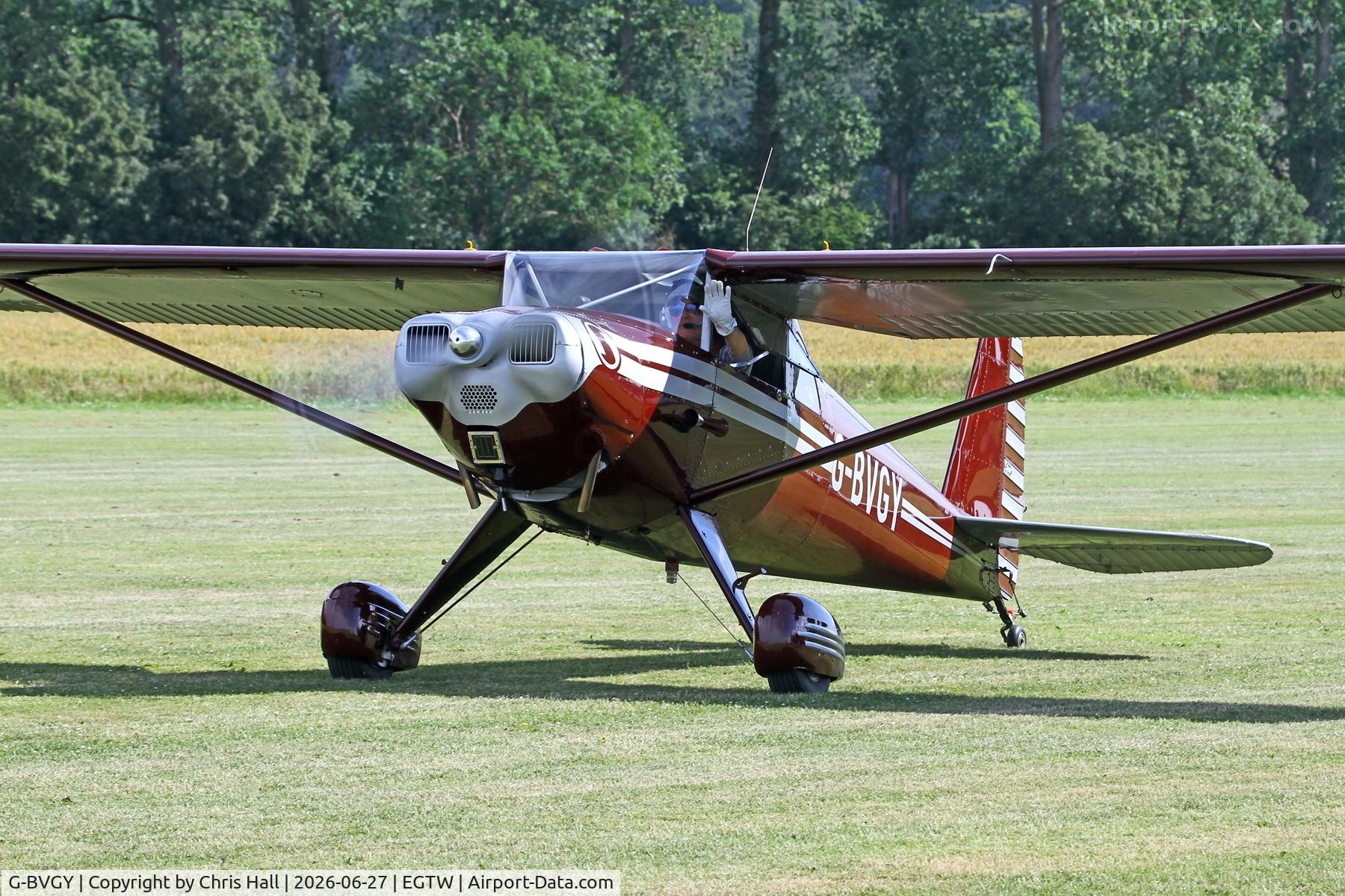 G-BVGY, 1947 Luscombe 8E Silvaire, c/n 4754, Luscombe 80th Anniversary Rally - Oaksey Park, 27th/28th June 2026
