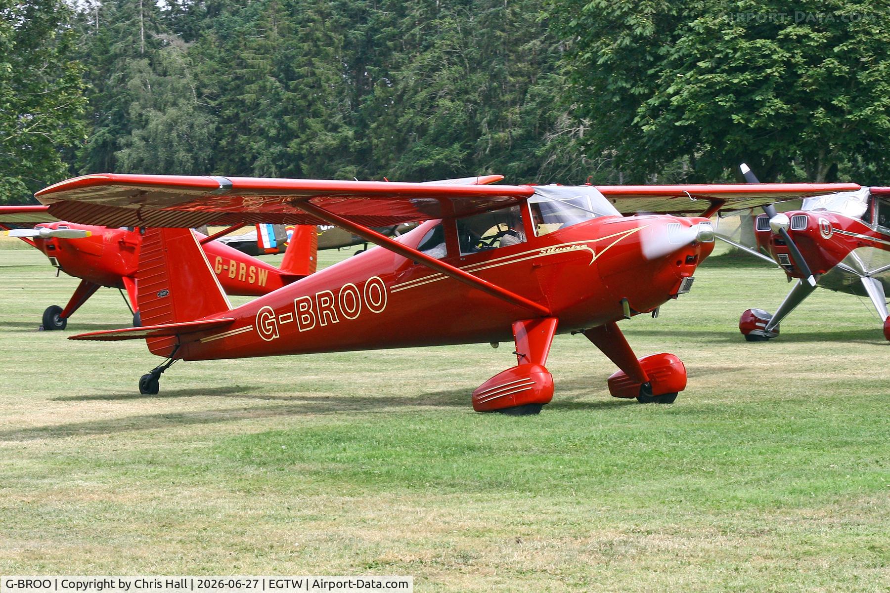 G-BROO, 1948 Luscombe 8E Silvaire, c/n 6154, Luscombe 80th Anniversary Rally - Oaksey Park, 27th/28th June 2026