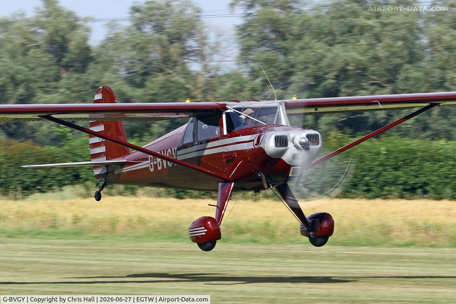 G-BVGY, 1947 Luscombe 8E Silvaire, c/n 4754, Luscombe 80th Anniversary Rally - Oaksey Park, 27th/28th June 2026