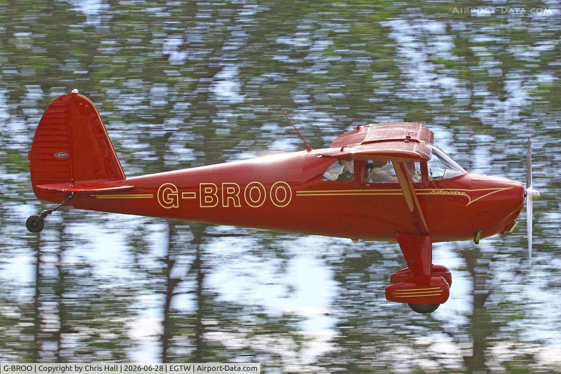 G-BROO, 1948 Luscombe 8E Silvaire, c/n 6154, Luscombe 80th Anniversary Rally - Oaksey Park, 27th/28th June 2026