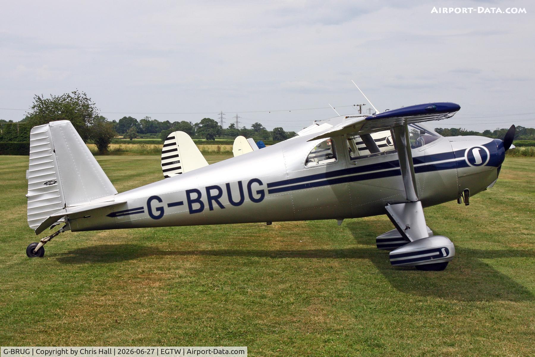 G-BRUG, 1946 Luscombe 8E Silvaire, c/n 4462, Luscombe 80th Anniversary Rally - Oaksey Park, 27th/28th June 2026
