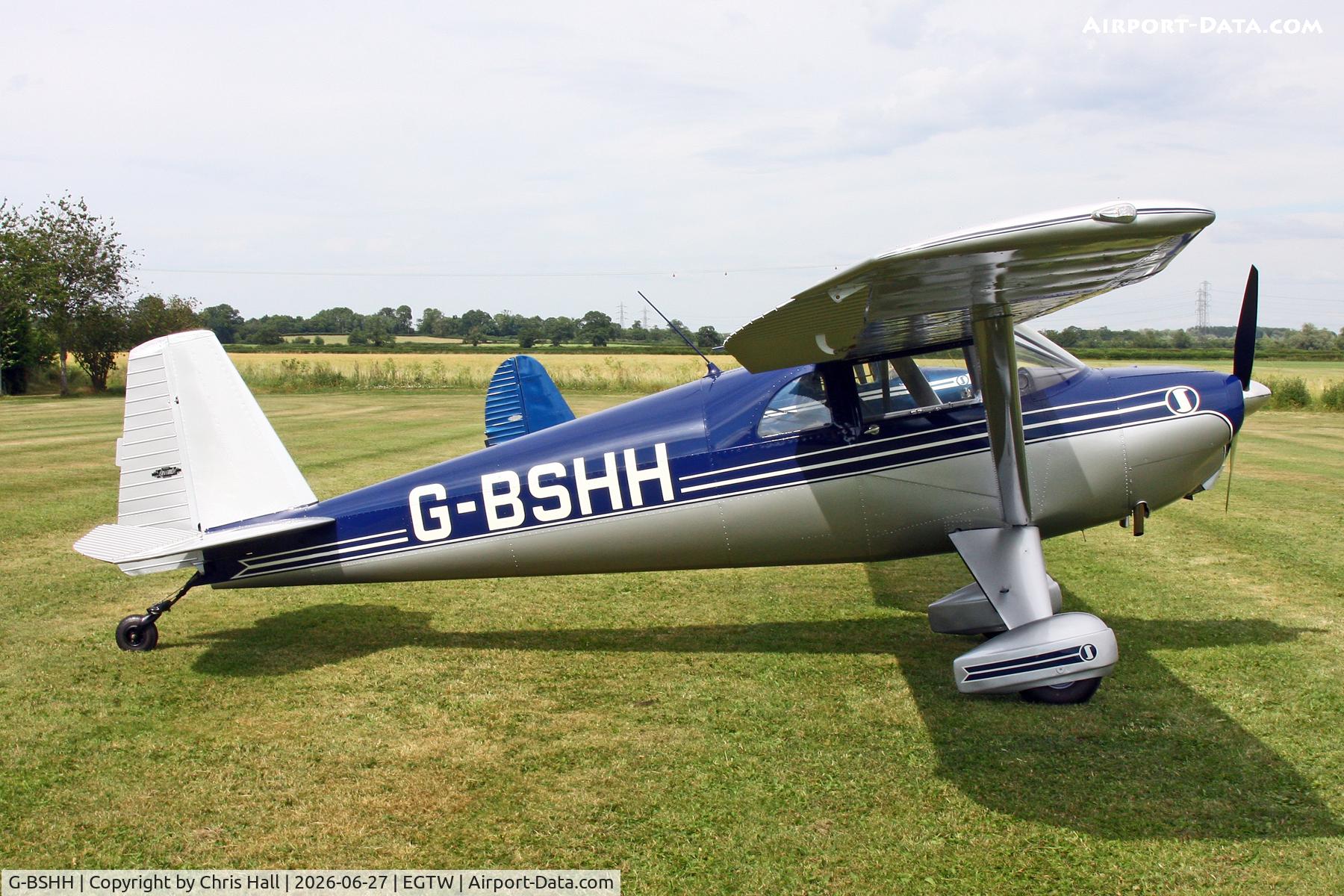G-BSHH, 1946 Luscombe 8E Silvaire, c/n 3981, Luscombe 80th Anniversary Rally - Oaksey Park, 27th/28th June 2026