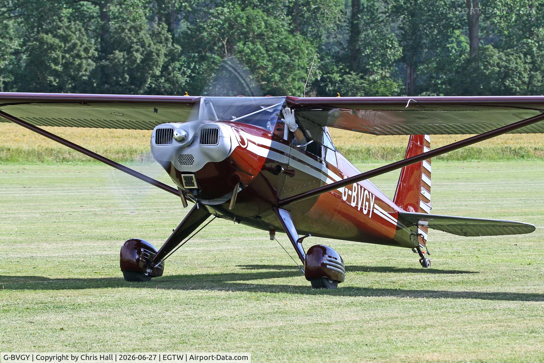G-BVGY, 1947 Luscombe 8E Silvaire, c/n 4754, Luscombe 80th Anniversary Rally - Oaksey Park, 27th/28th June 2026