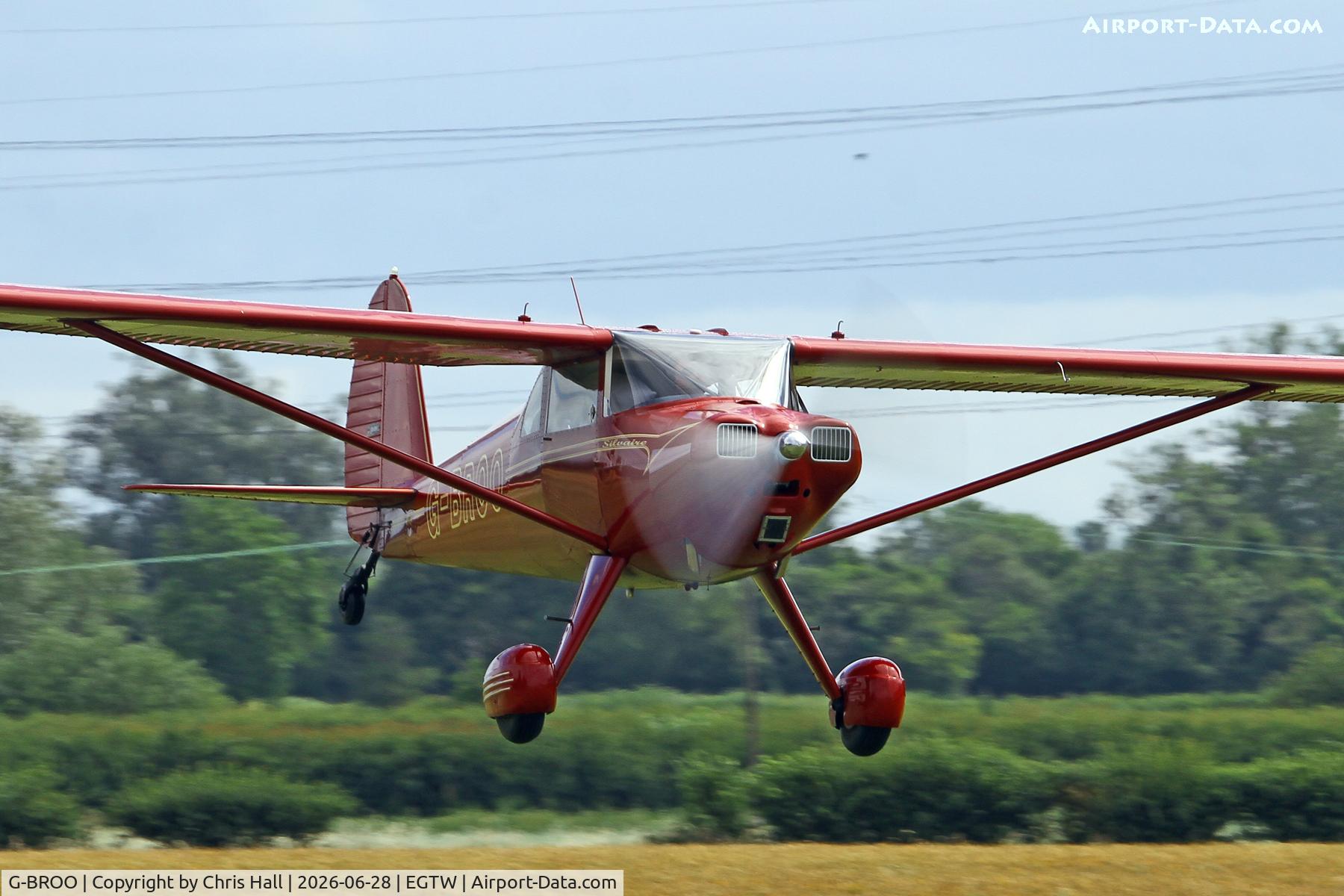 G-BROO, 1948 Luscombe 8E Silvaire, c/n 6154, Luscombe 80th Anniversary Rally - Oaksey Park, 27th/28th June 2026