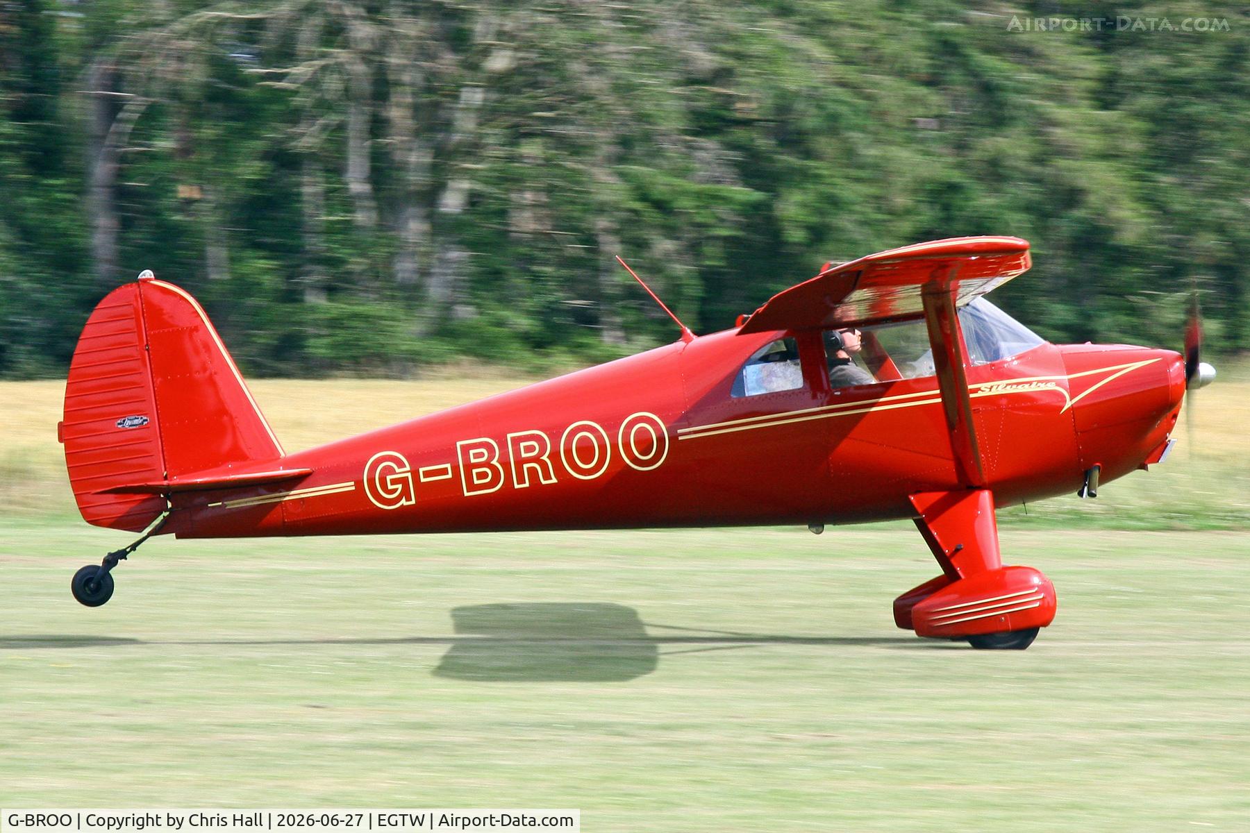 G-BROO, 1948 Luscombe 8E Silvaire, c/n 6154, Luscombe 80th Anniversary Rally - Oaksey Park, 27th/28th June 2026