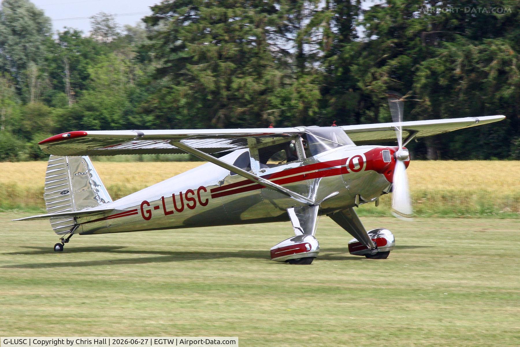 G-LUSC, 1946 Luscombe 8E Silvaire, c/n 3975, Luscombe 80th Anniversary Rally - Oaksey Park, 27th/28th June 2026