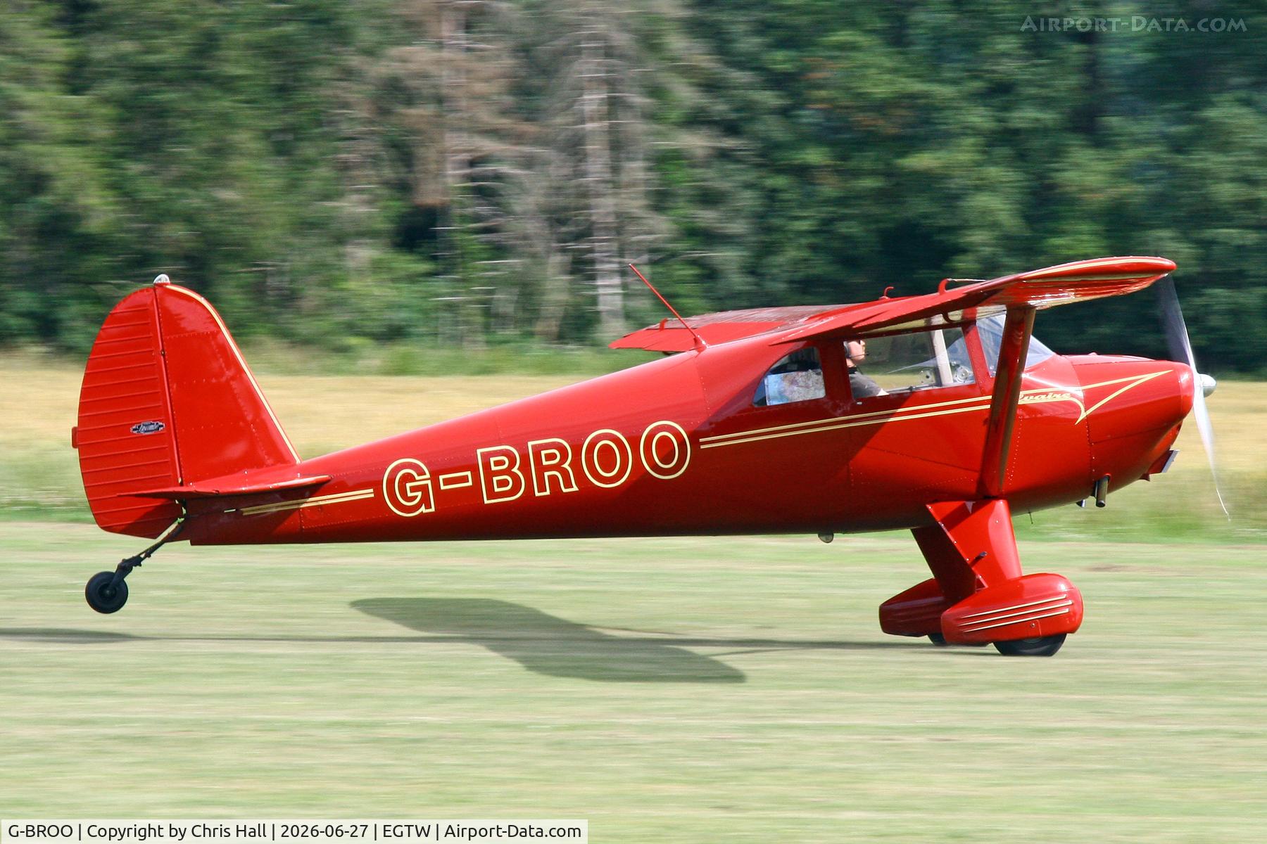 G-BROO, 1948 Luscombe 8E Silvaire, c/n 6154, Luscombe 80th Anniversary Rally - Oaksey Park, 27th/28th June 2026