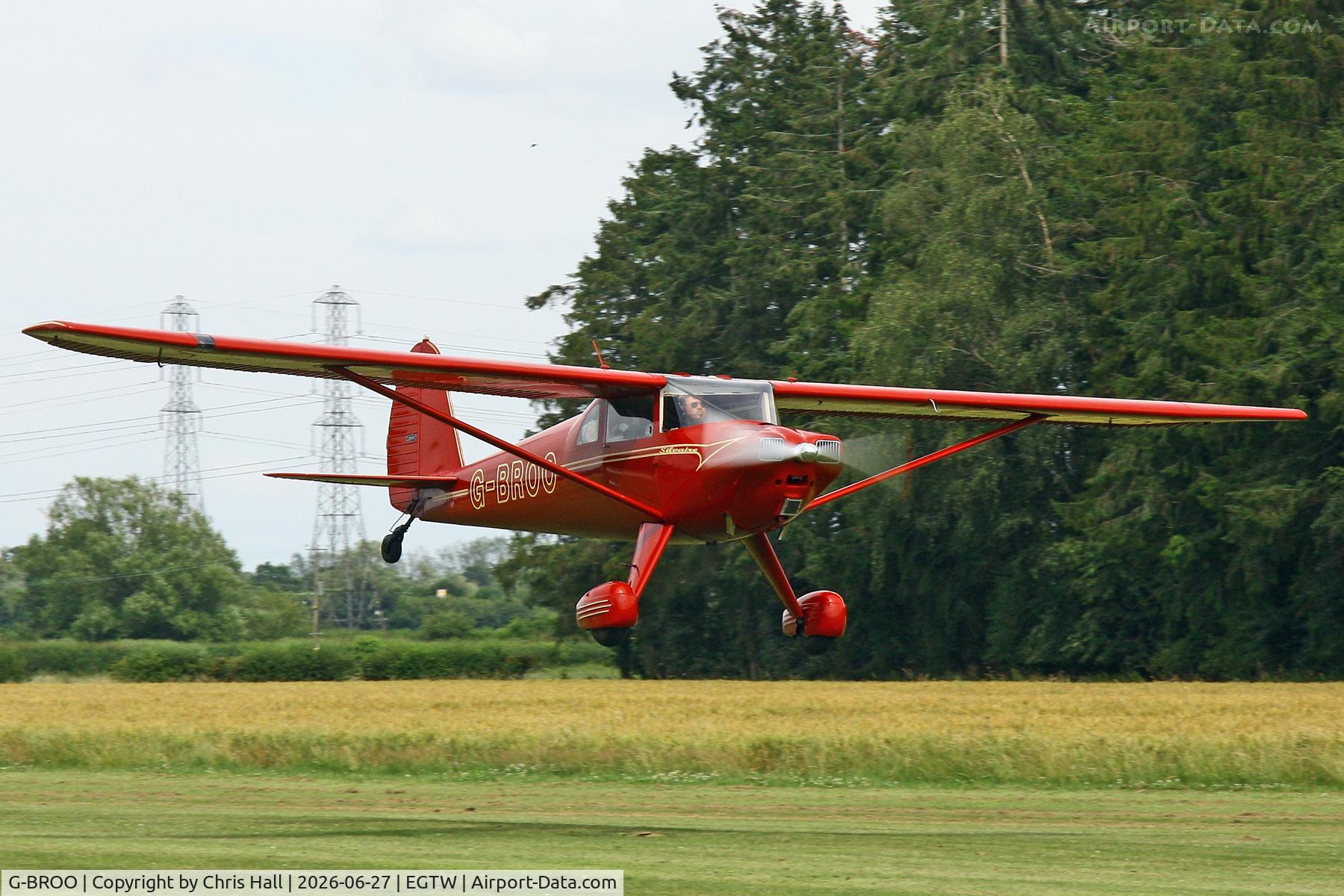 G-BROO, 1948 Luscombe 8E Silvaire, c/n 6154, Luscombe 80th Anniversary Rally - Oaksey Park, 27th/28th June 2026