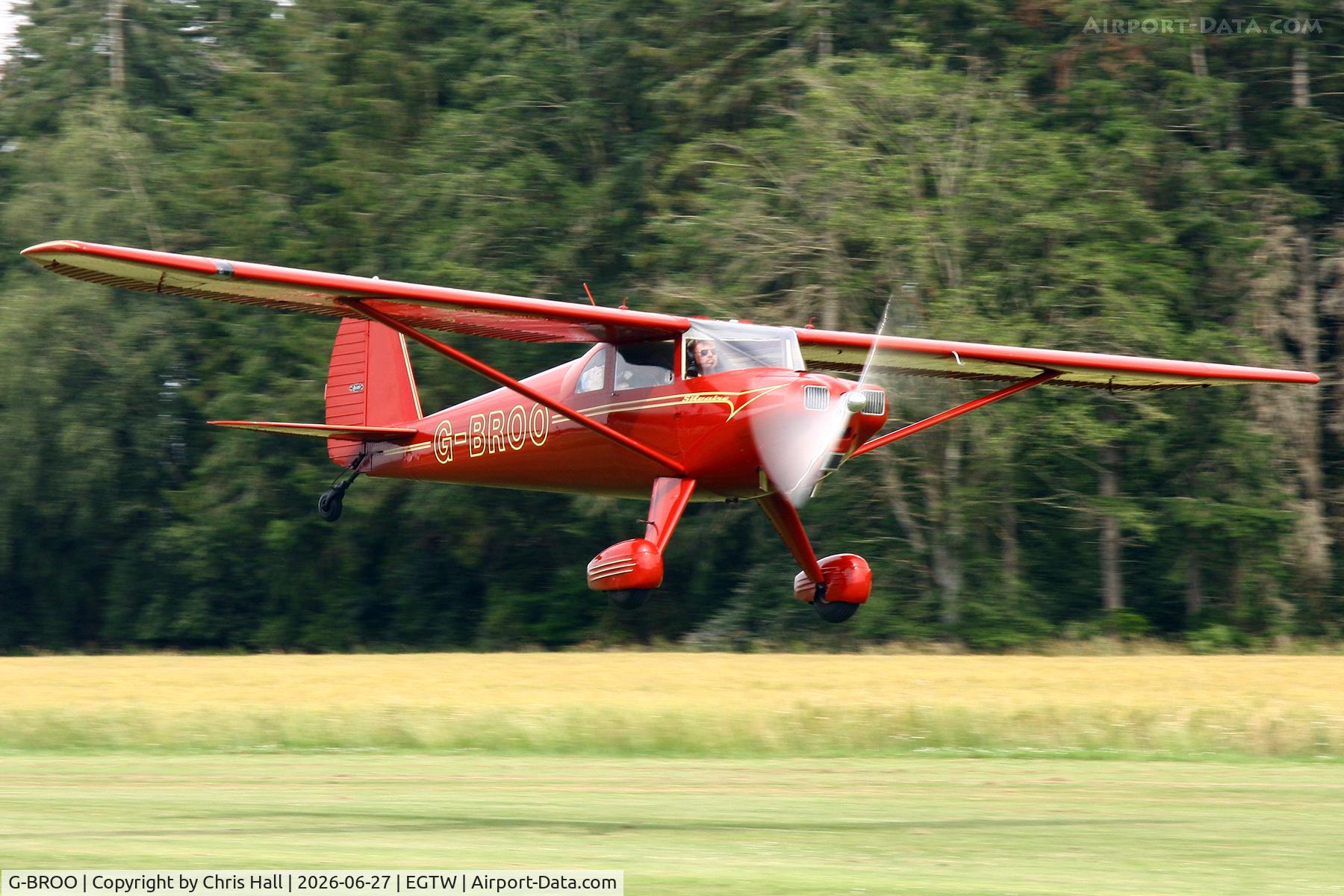 G-BROO, 1948 Luscombe 8E Silvaire, c/n 6154, Luscombe 80th Anniversary Rally - Oaksey Park, 27th/28th June 2026
