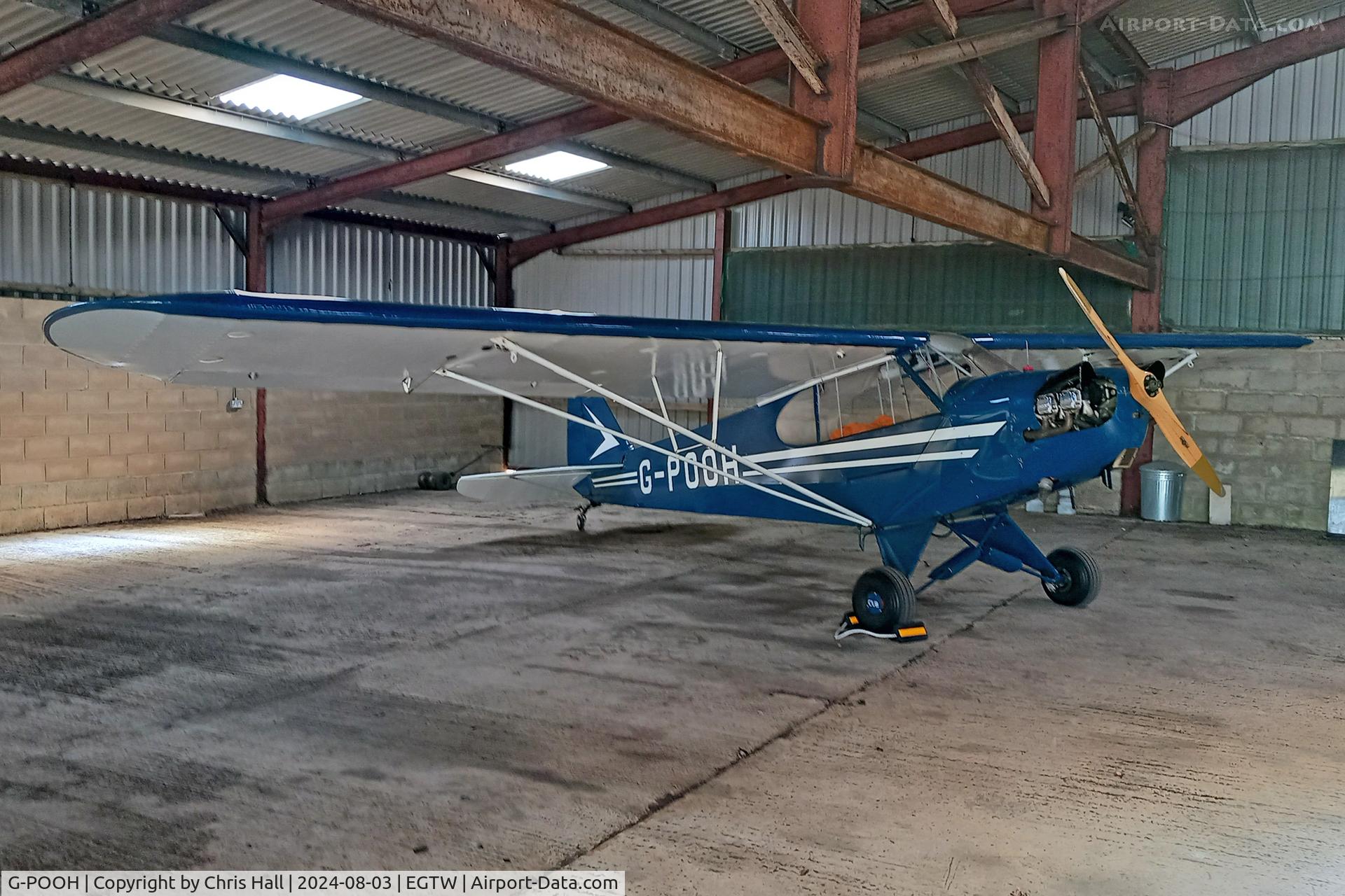 G-POOH, 1941 Piper J3C-65 Cub Cub, c/n 6932, Oaksey Park - EGTW 03/08/24