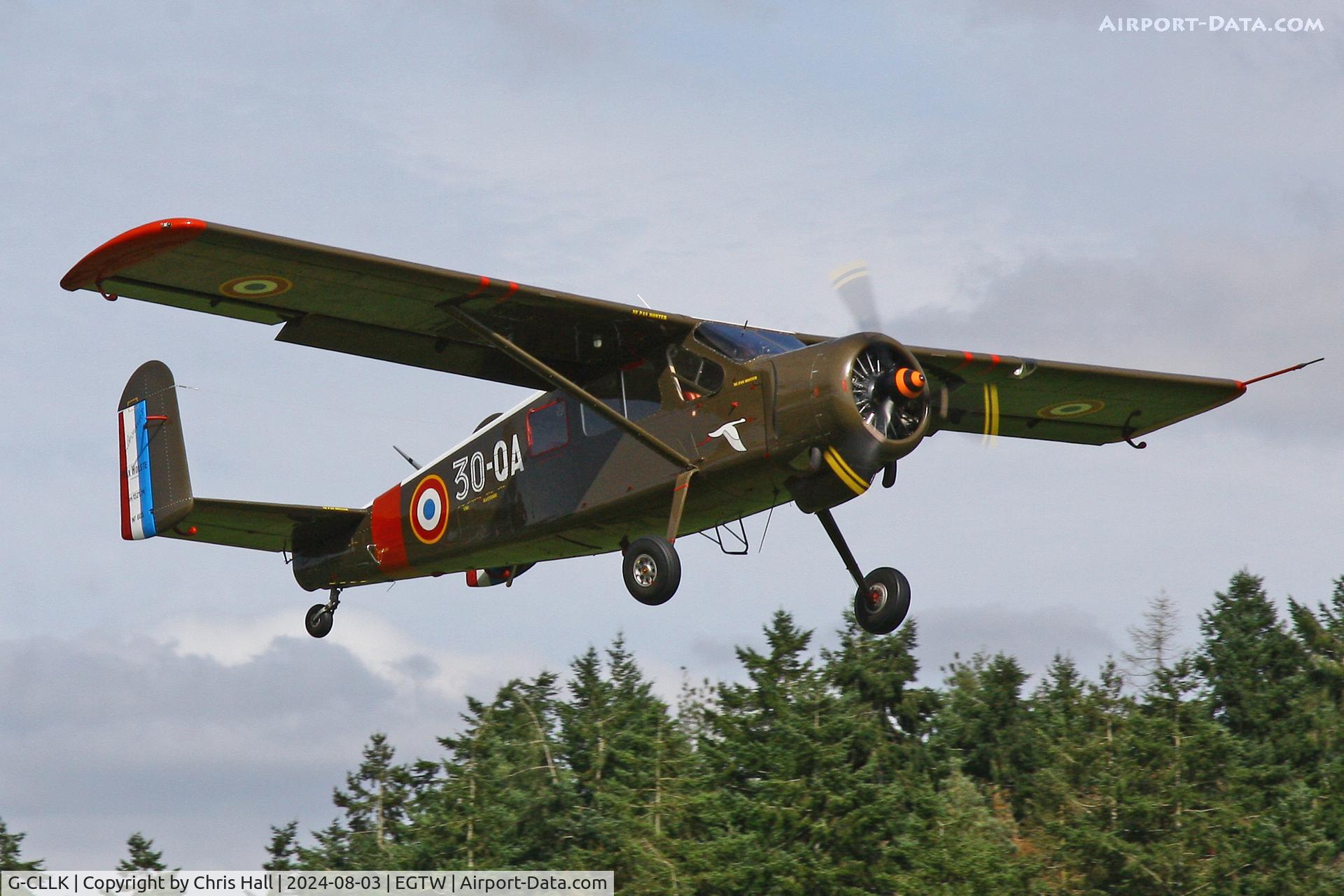 G-CLLK, 1958 Max Holste MH.1521M Broussard, c/n 5C, Oaksey Park - EGTW 03/08/24