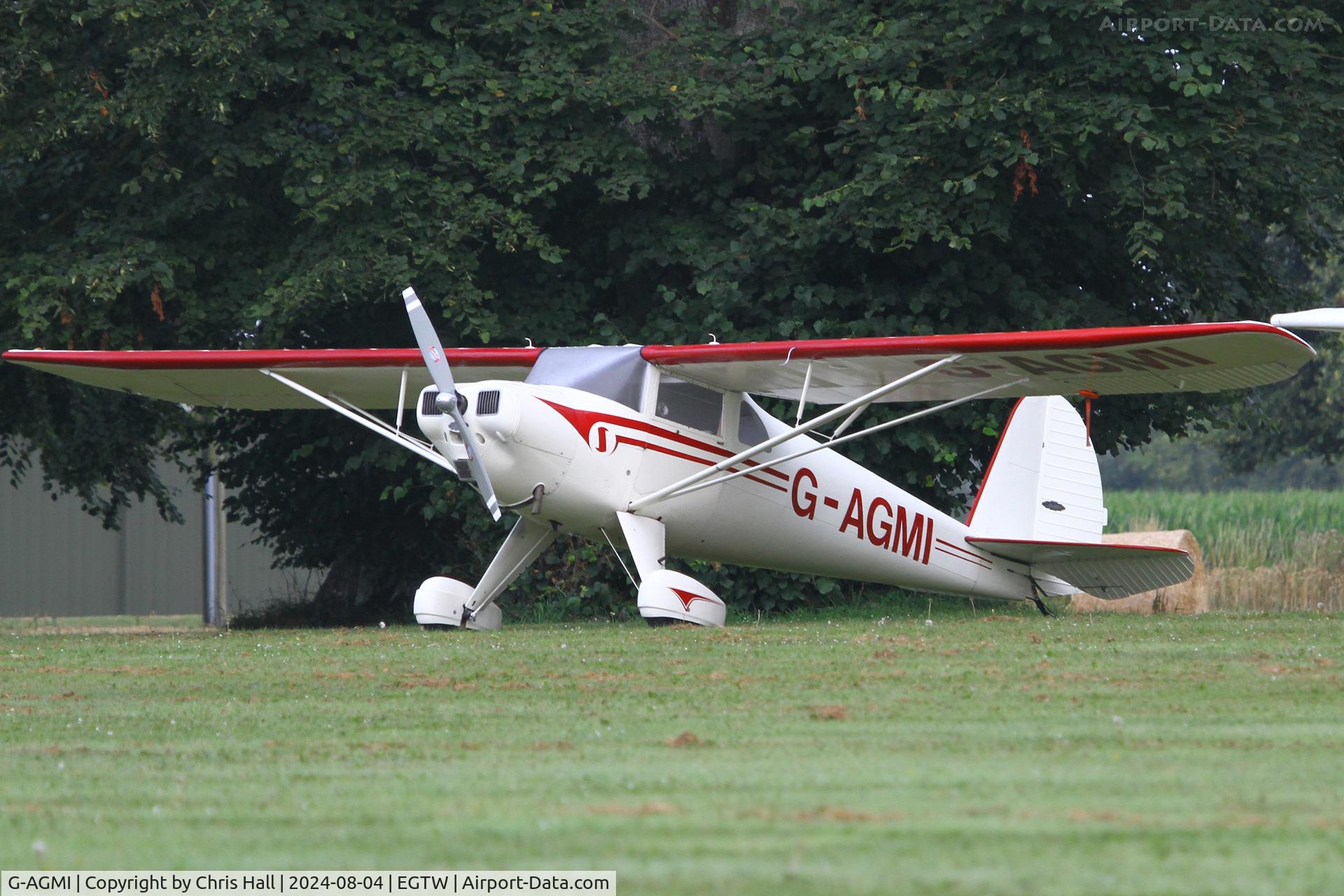G-AGMI, 1941 Luscombe 8E Silvaire, c/n 1569, Oaksey Park - EGTW 03/08/24
