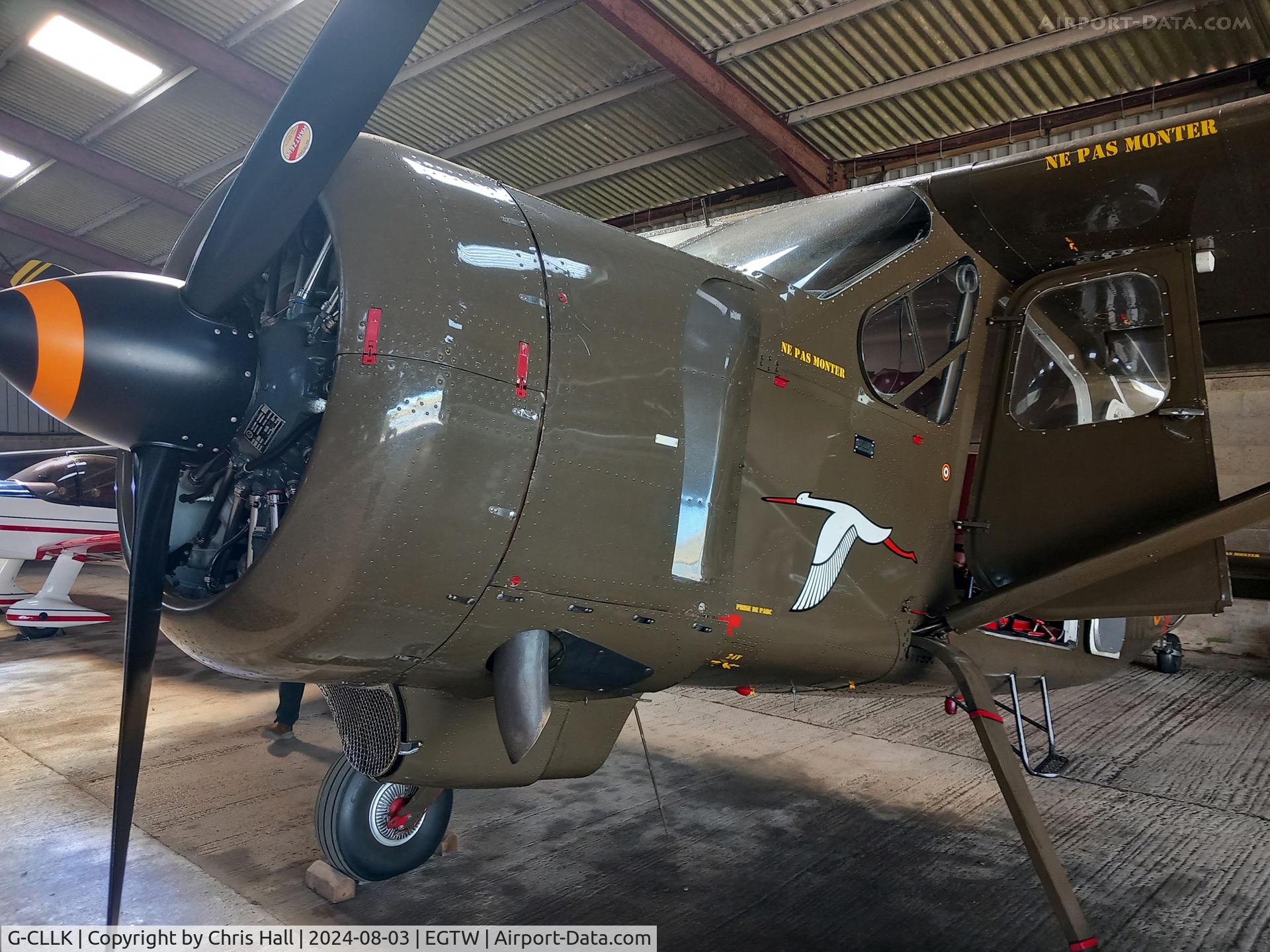 G-CLLK, 1958 Max Holste MH.1521M Broussard, c/n 5C, Oaksey Park - EGTW 03/08/24