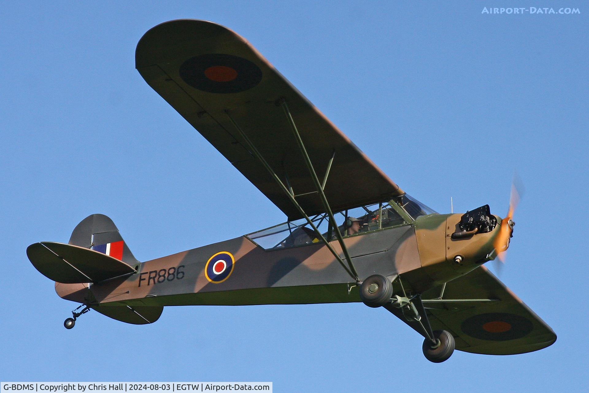G-BDMS, 1944 Piper J3C-65 Cub Cub, c/n 13049, Oaksey Park - EGTW 03/08/24