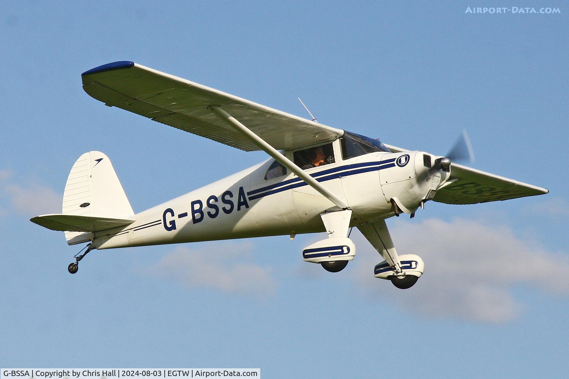 G-BSSA, 1946 Luscombe 8E Silvaire Silvaire, c/n 4176, Oaksey Park - EGTW 03/08/24
