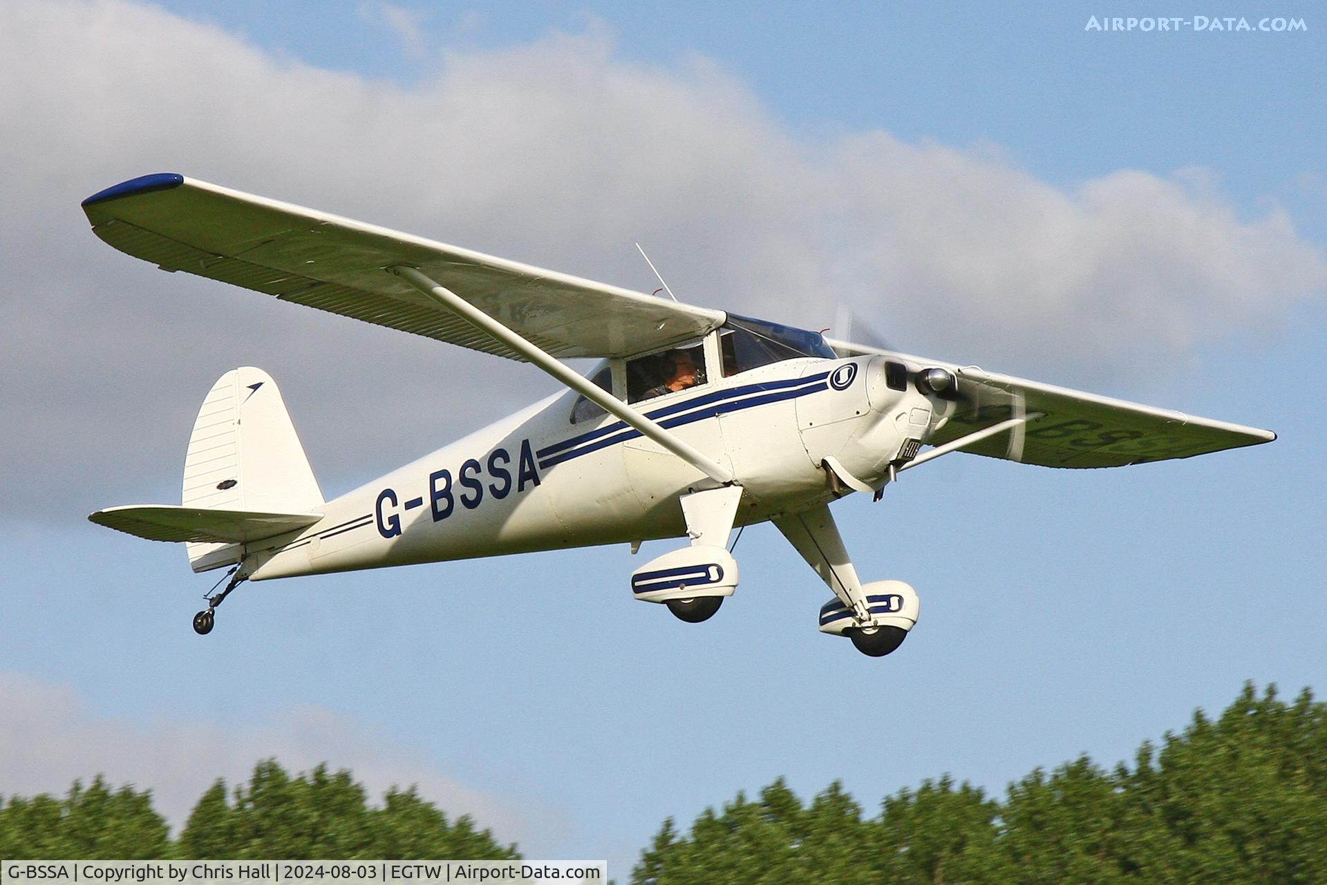 G-BSSA, 1946 Luscombe 8E Silvaire Silvaire, c/n 4176, Oaksey Park - EGTW 03/08/24