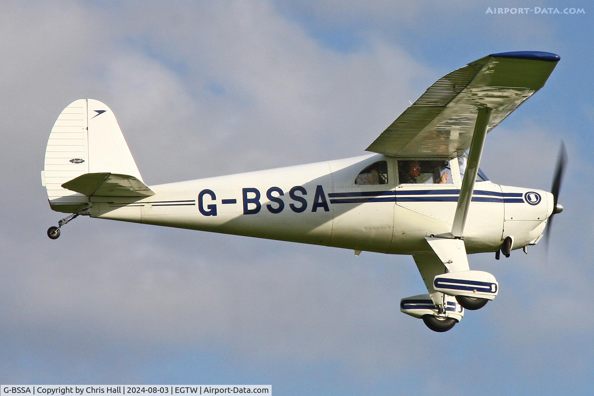 G-BSSA, 1946 Luscombe 8E Silvaire Silvaire, c/n 4176, Oaksey Park - EGTW 03/08/24