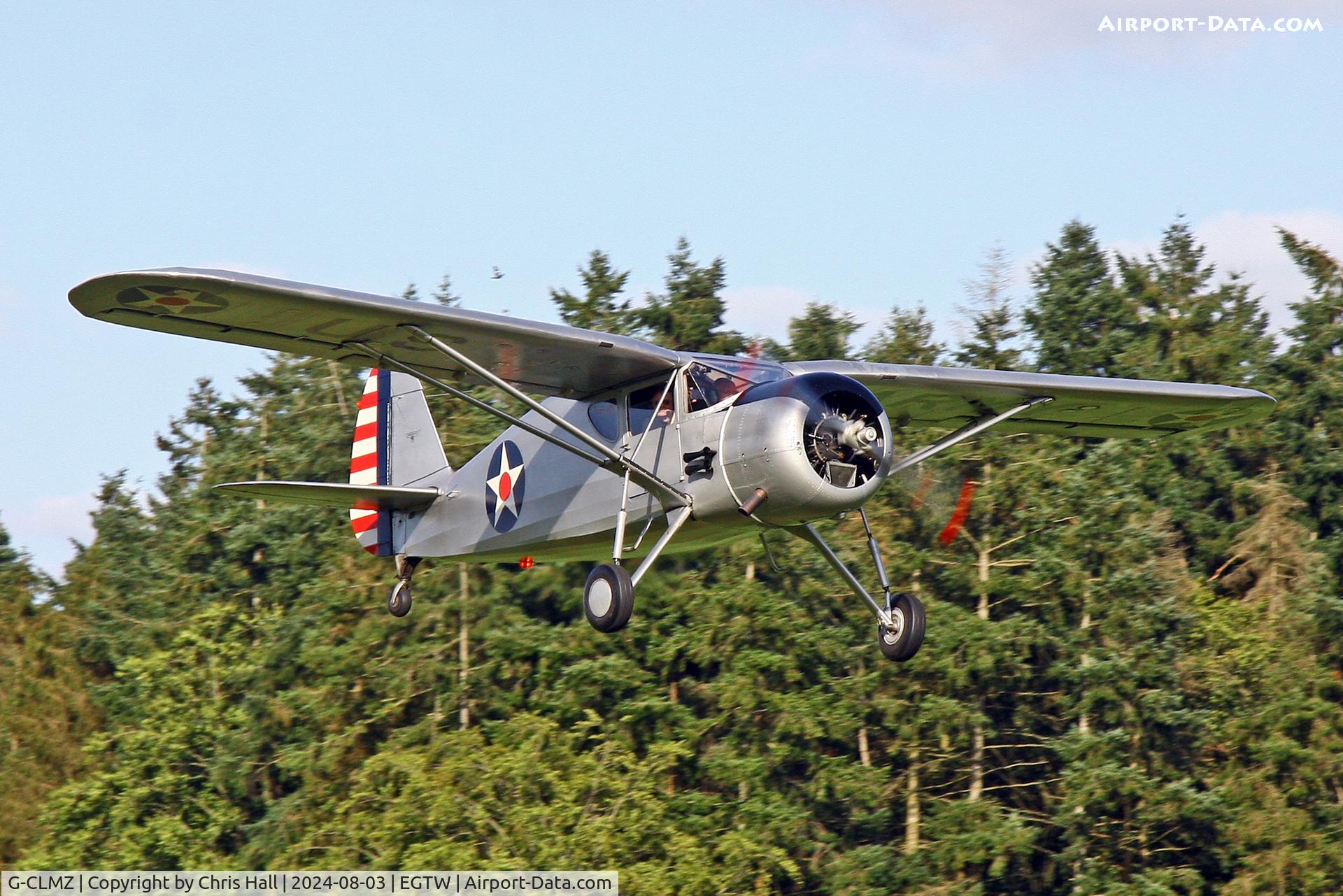 G-CLMZ, 1941 Fairchild UC-61A Argus II (24W-41A), c/n W41A-252, Oaksey Park - EGTW 03/08/24