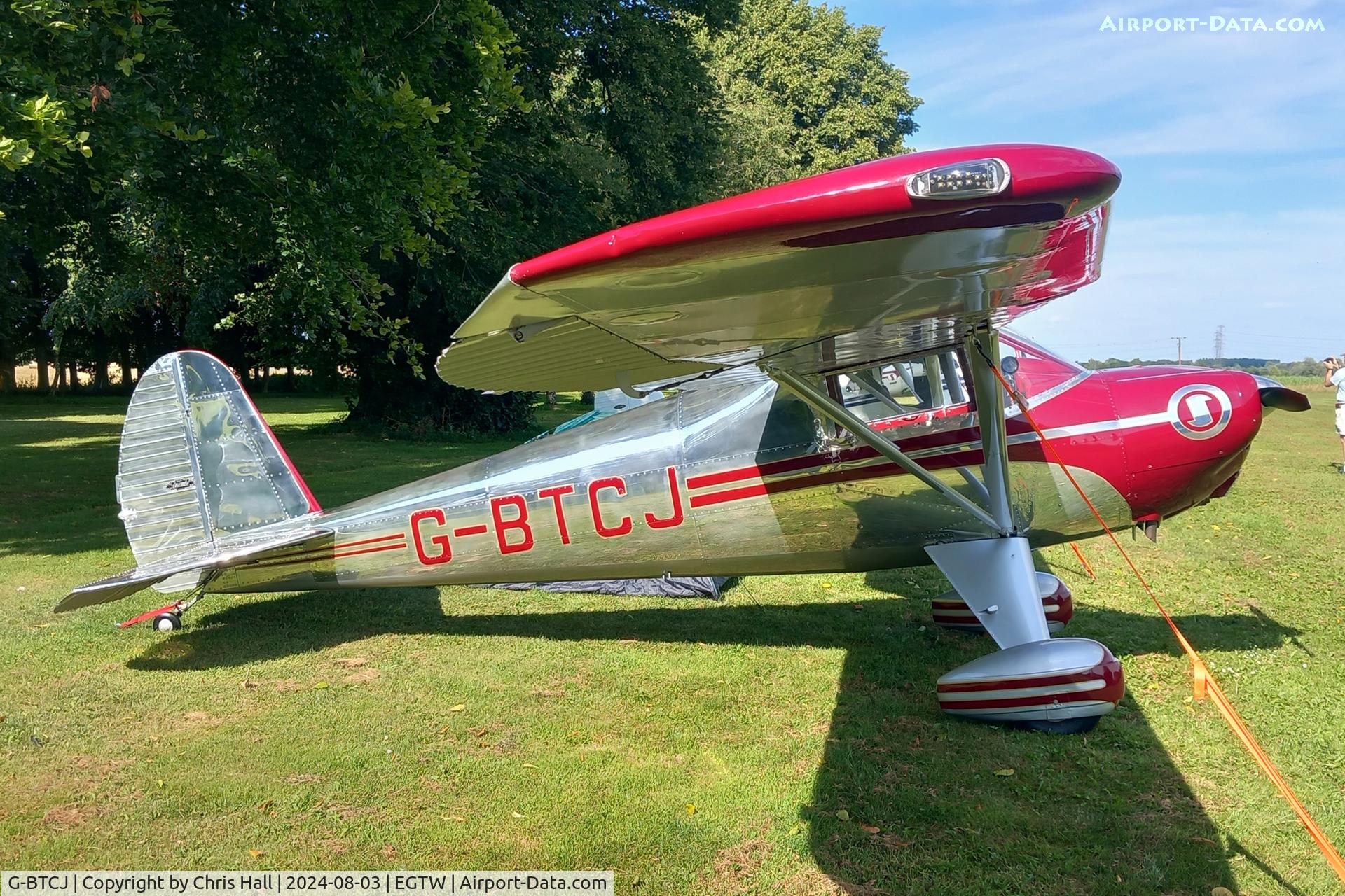 G-BTCJ, 1941 Luscombe 8E Silvaire, c/n 1869, Oaksey Park - EGTW 03/08/24