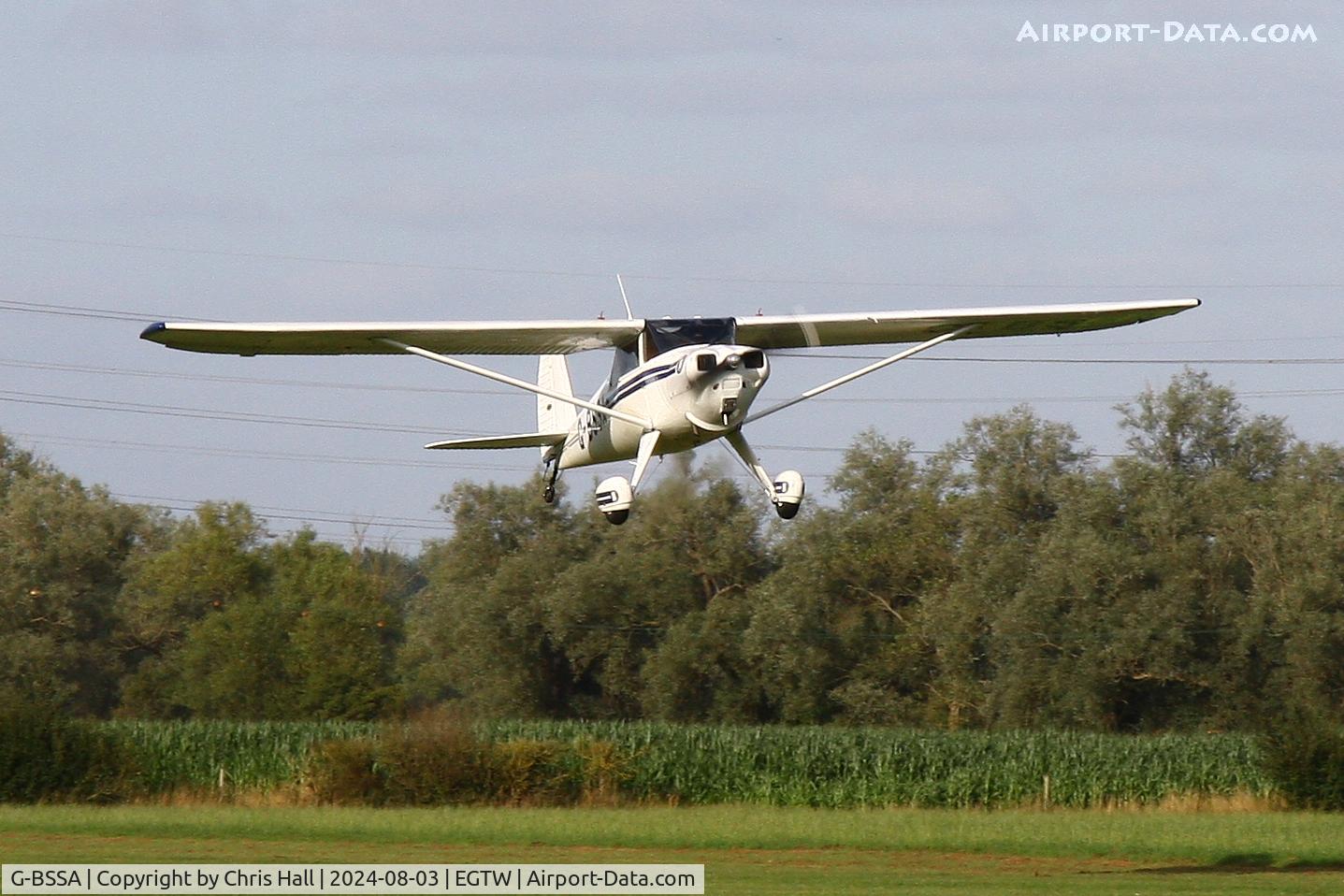 G-BSSA, 1946 Luscombe 8E Silvaire Silvaire, c/n 4176, Oaksey Park - EGTW 03/08/24