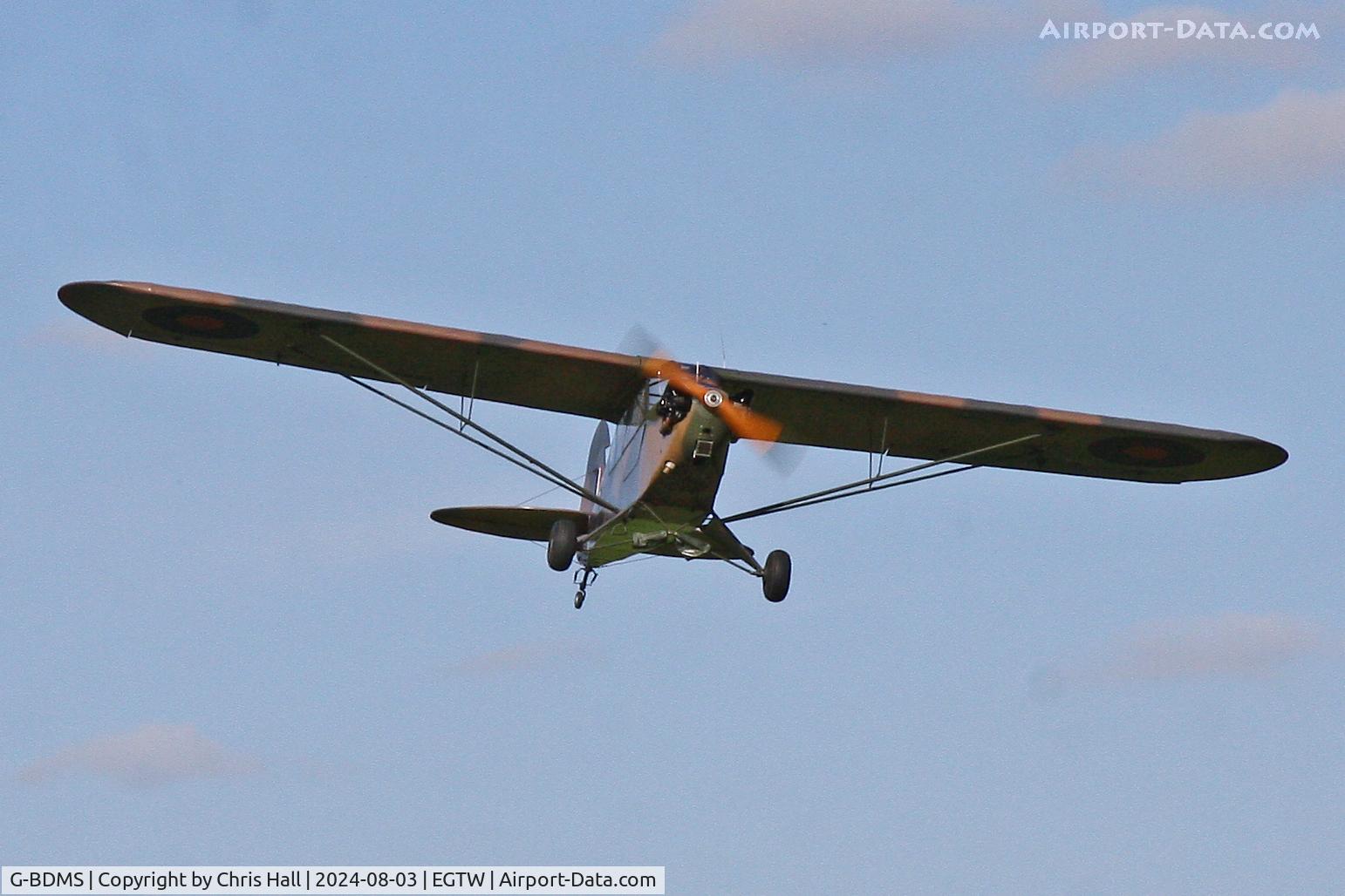 G-BDMS, 1944 Piper J3C-65 Cub Cub, c/n 13049, Oaksey Park - EGTW 03/08/24