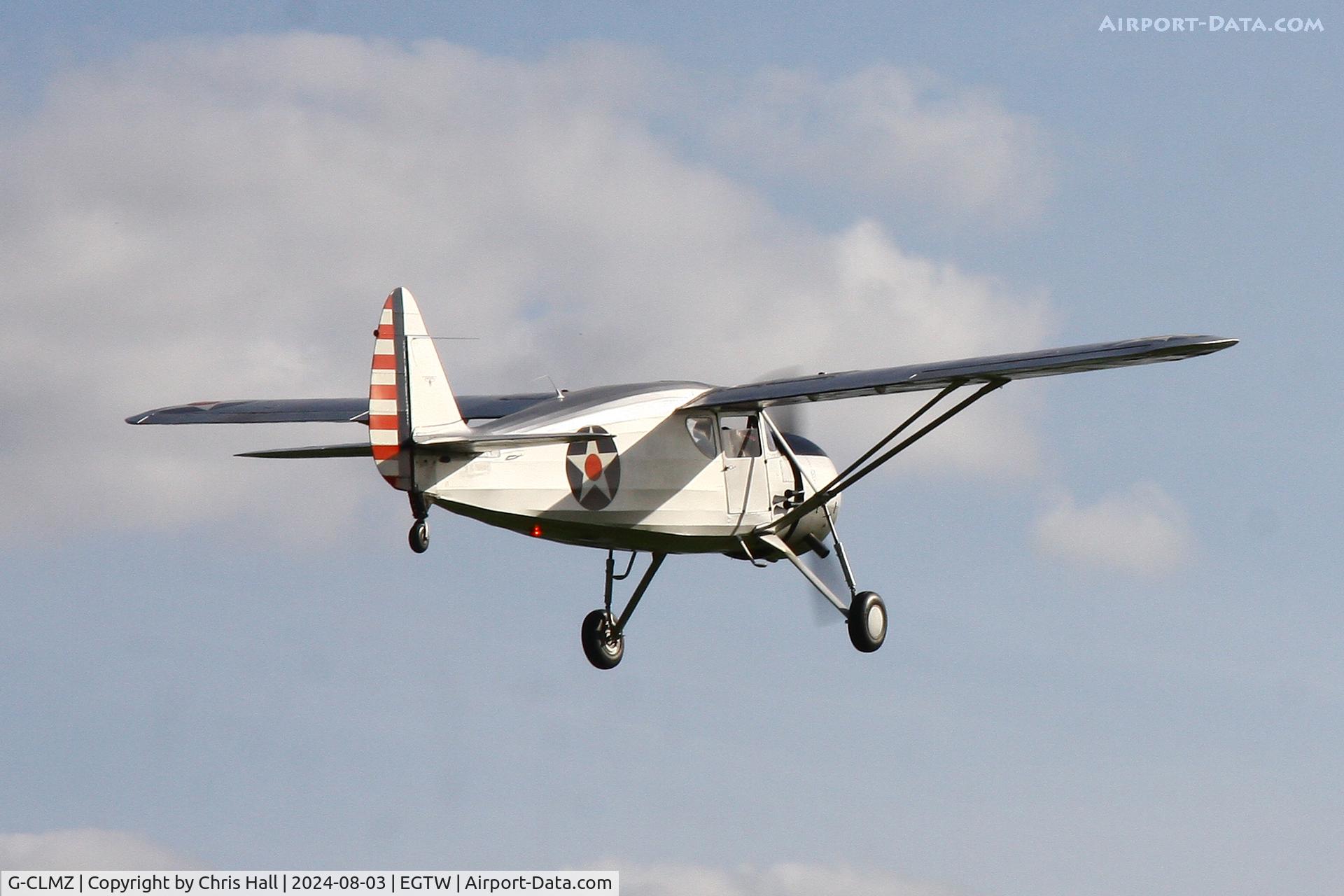 G-CLMZ, 1941 Fairchild UC-61A Argus II (24W-41A), c/n W41A-252, Oaksey Park - EGTW 03/08/24
