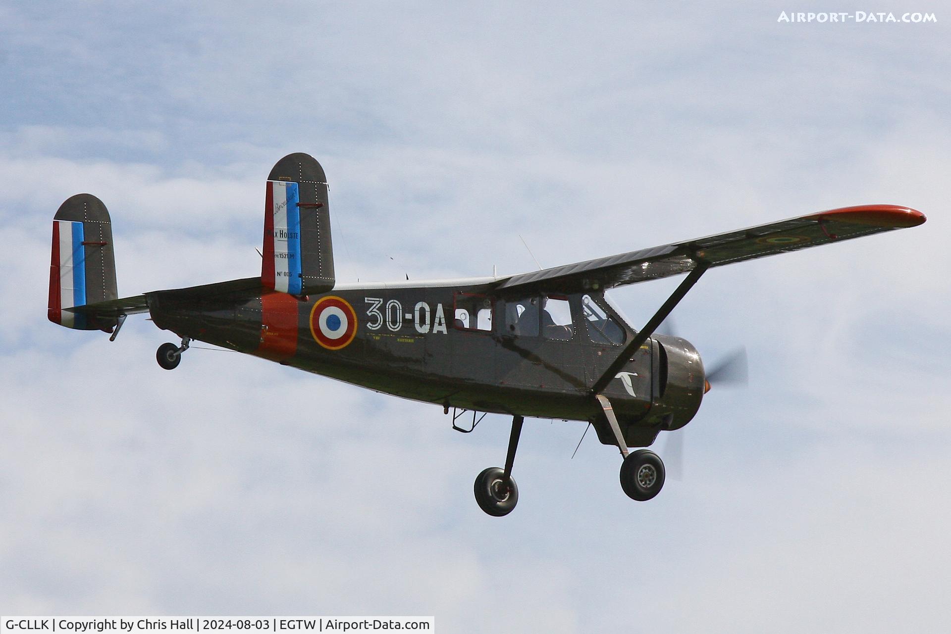 G-CLLK, 1958 Max Holste MH.1521M Broussard, c/n 5C, Oaksey Park - EGTW 03/08/24