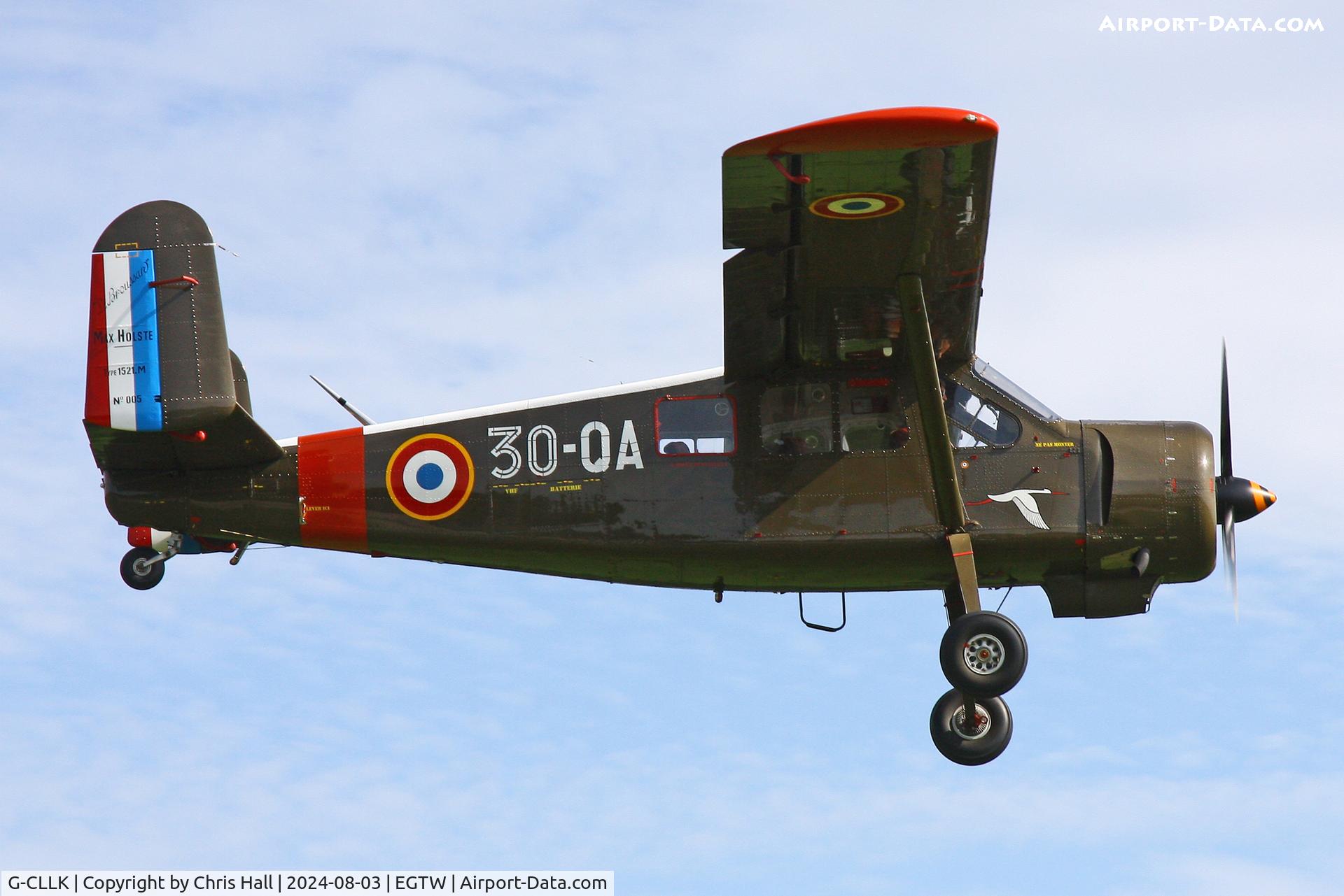 G-CLLK, 1958 Max Holste MH.1521M Broussard, c/n 5C, Oaksey Park - EGTW 03/08/24