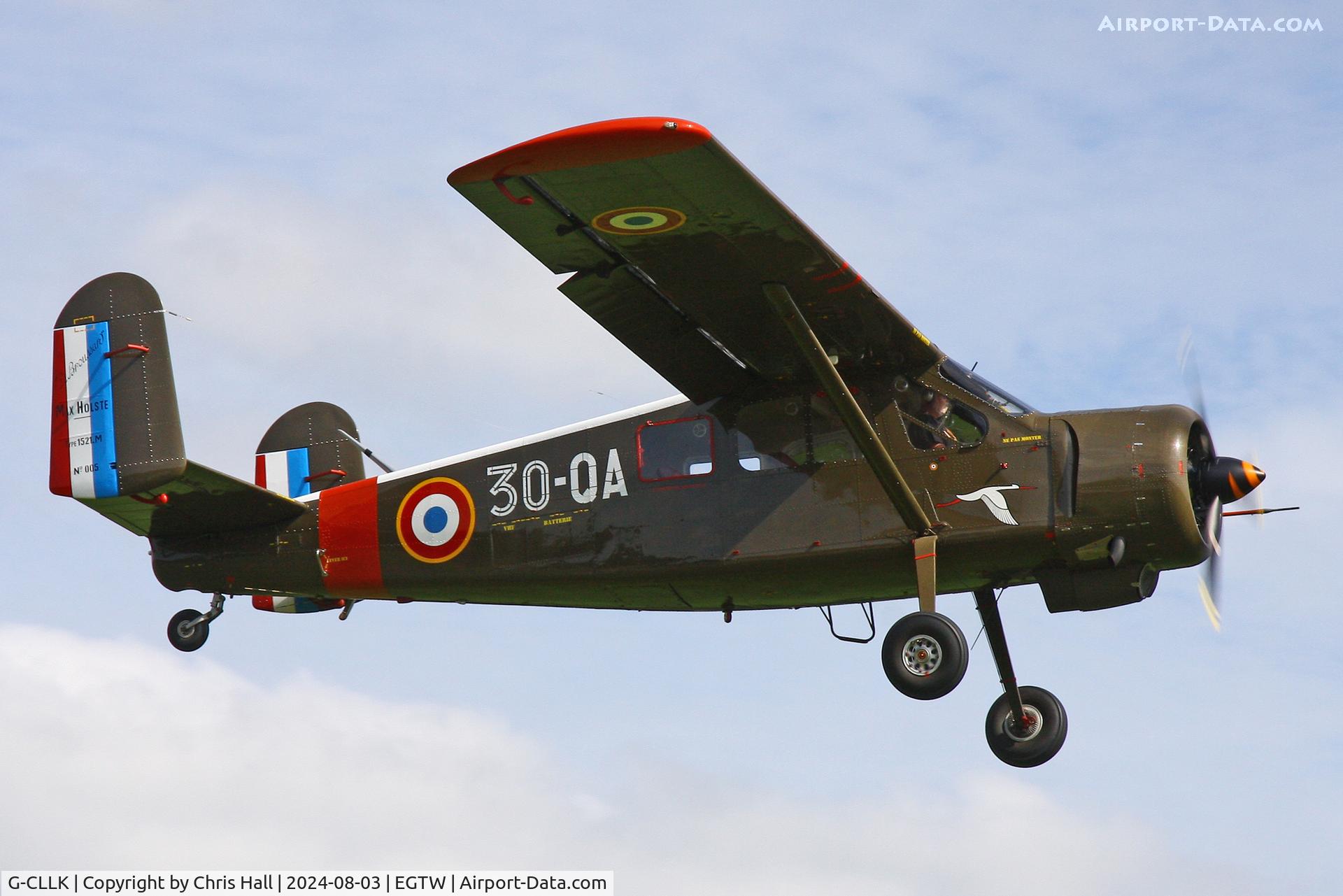 G-CLLK, 1958 Max Holste MH.1521M Broussard, c/n 5C, Oaksey Park - EGTW 03/08/24