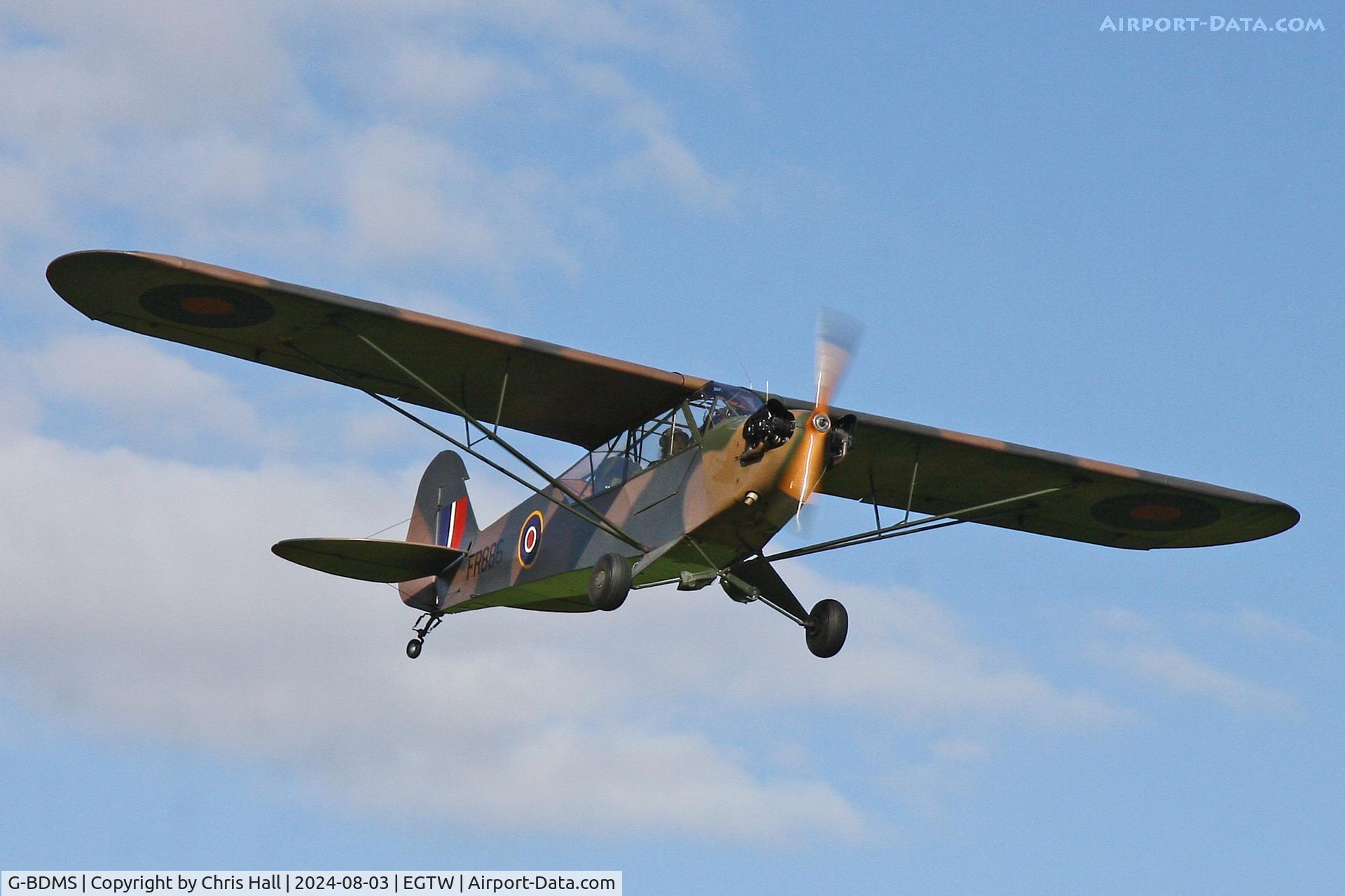 G-BDMS, 1944 Piper J3C-65 Cub Cub, c/n 13049, Oaksey Park - EGTW 03/08/24